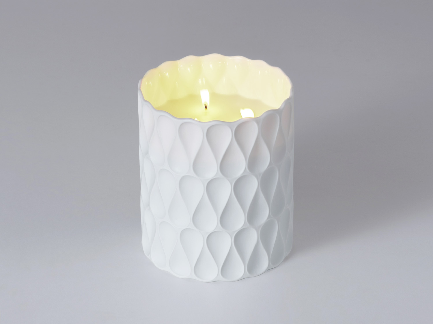 Pot à bougie 17,5 cm + bougie parfumée « Thé Royal » 1800g