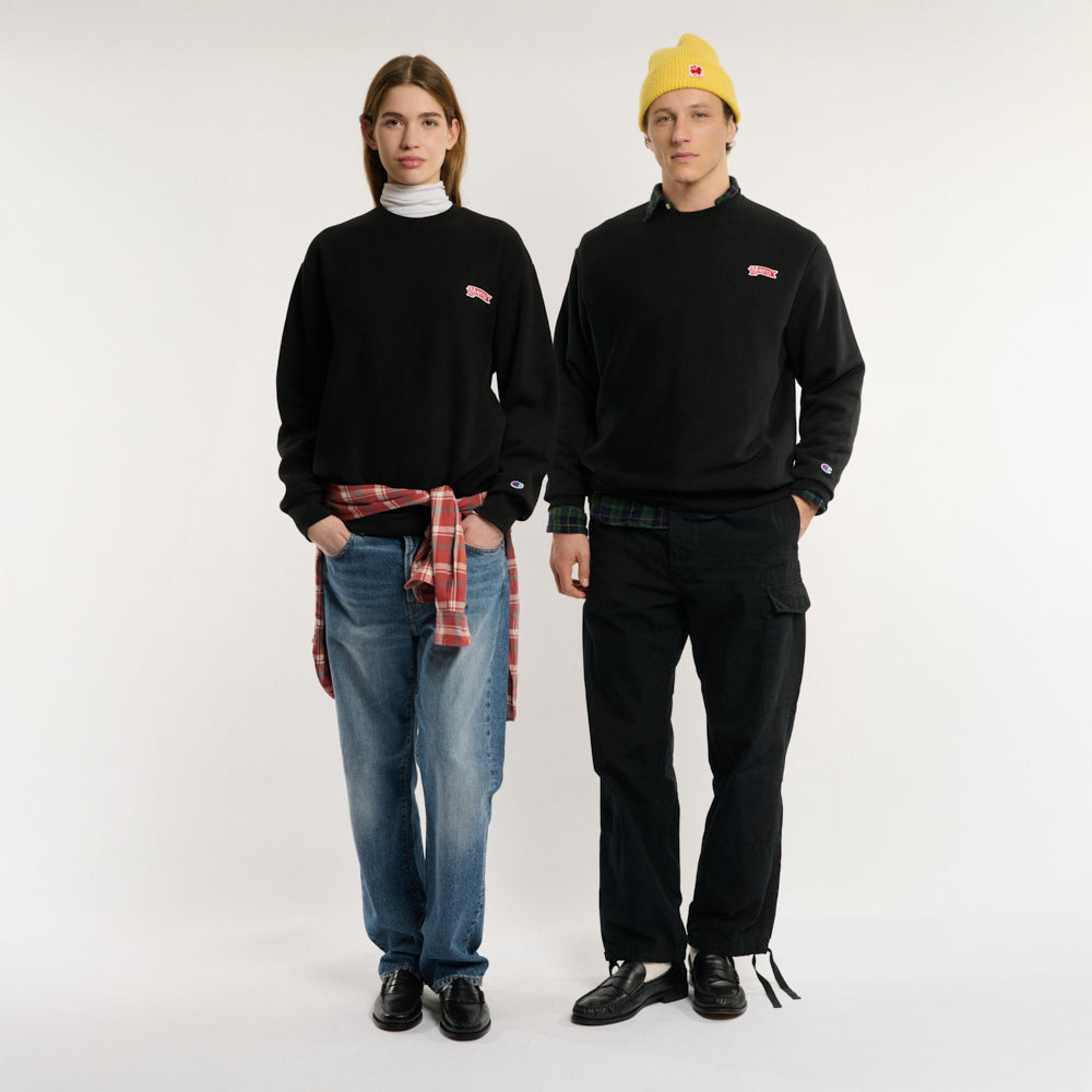 Merci x Champion - Crewneck Merci Patch - Noir