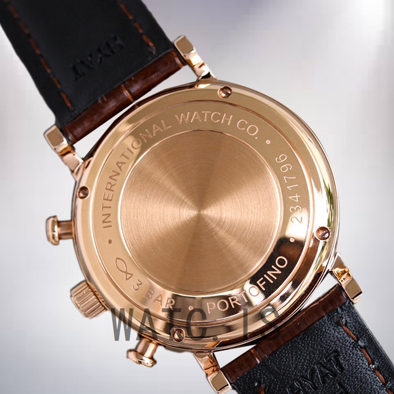 IWC Portofino Chronograph Men's 43mm/39mm PortofinoWSR-001 Automatic Rose Gold-tone