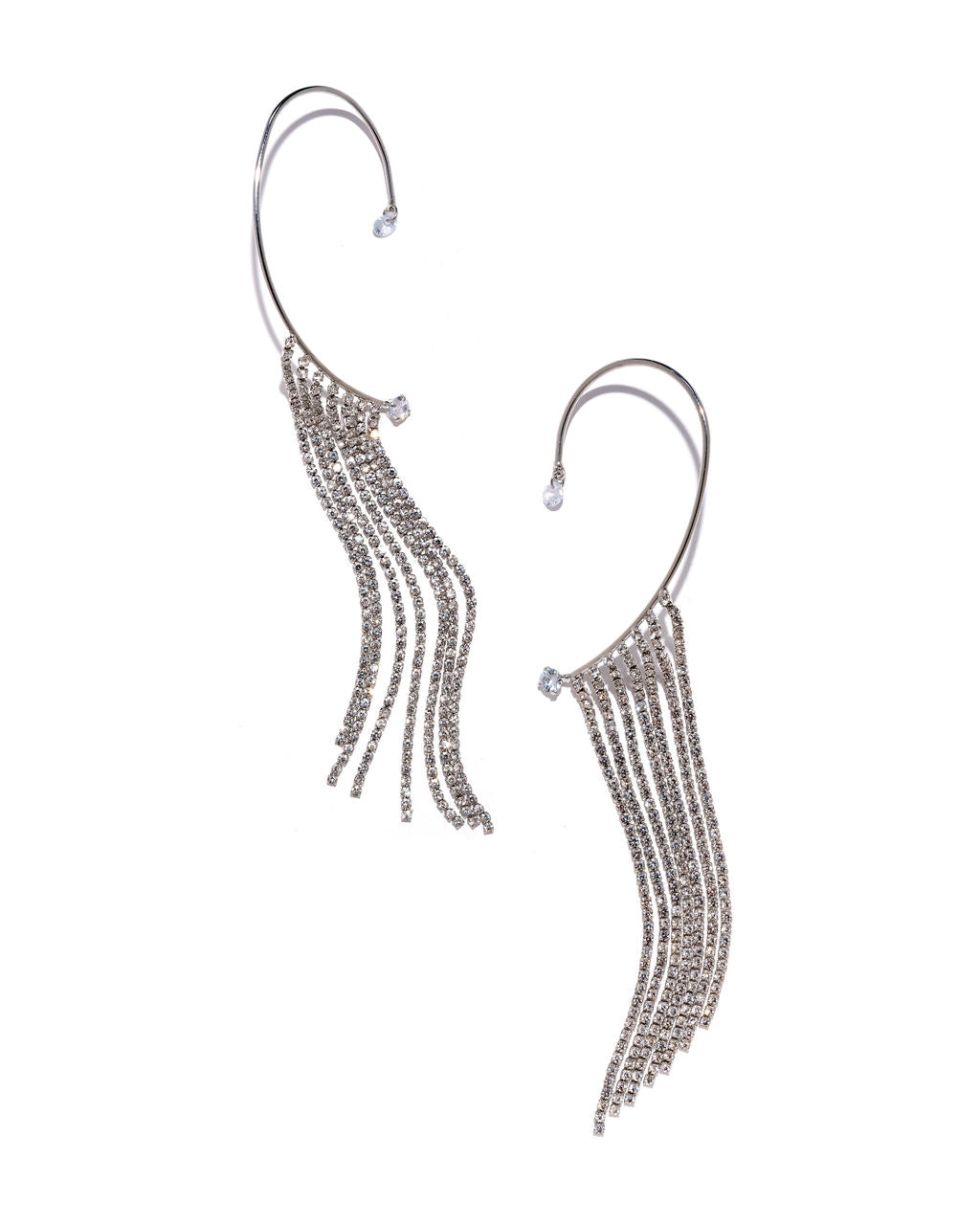 Bling Bling Rhinestone Fringe Ear Cuff - FINAL SALE - Se7enfashion
