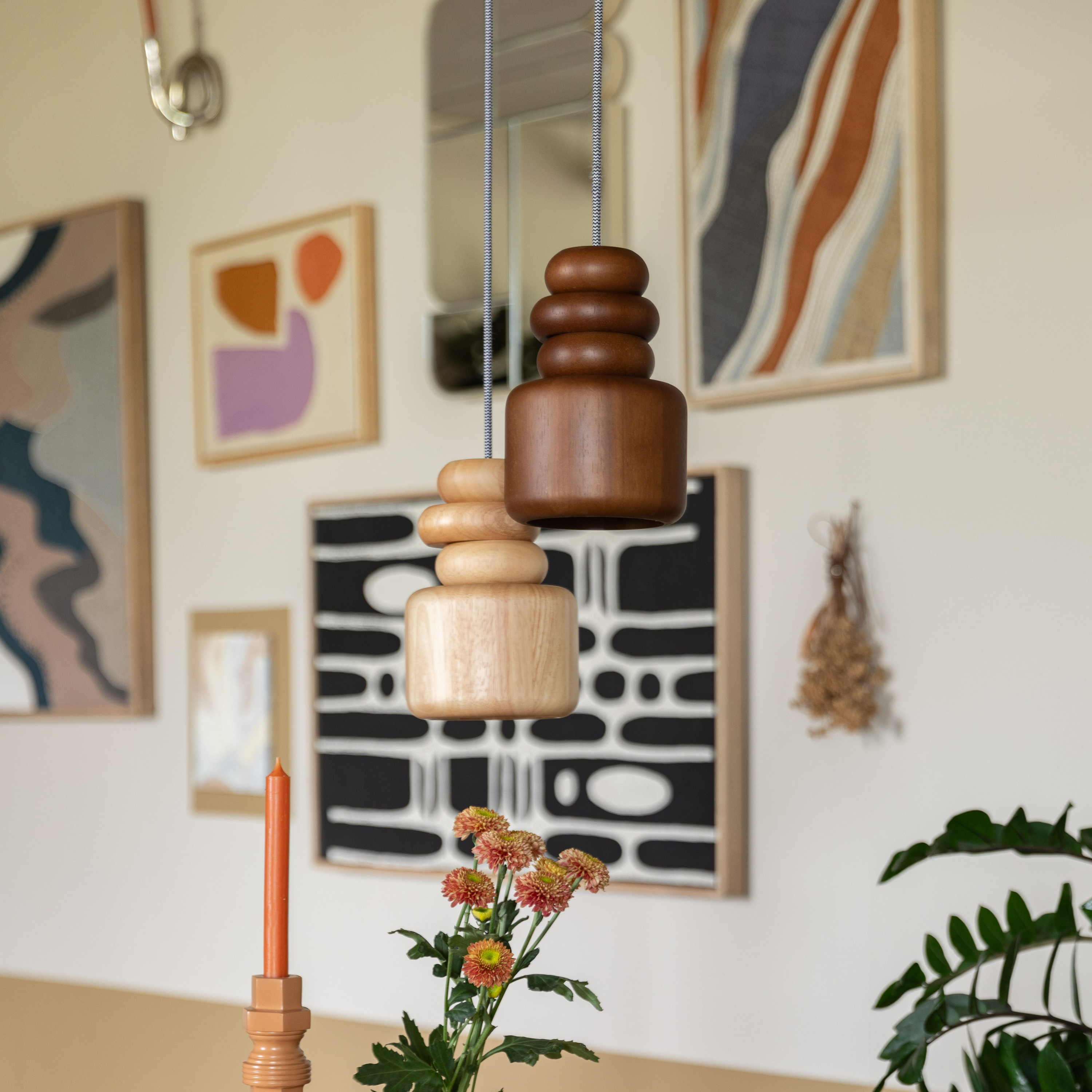 Zuiver x fonQ Dicky Hanglamp - Eiken