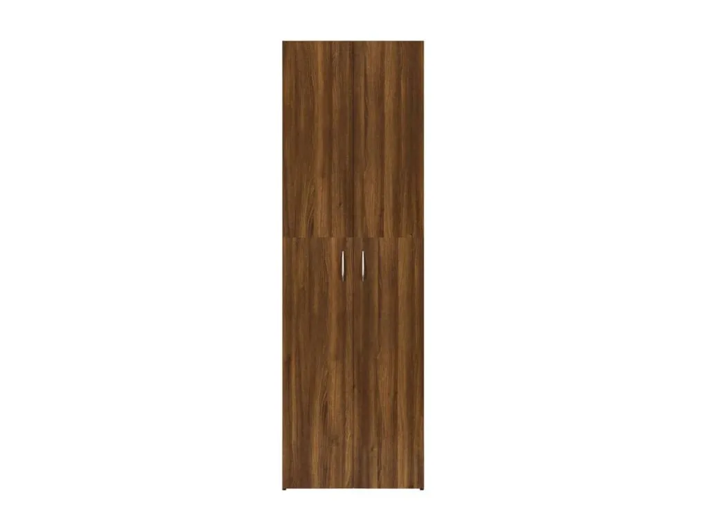 Armario de oficina contrachapado Decocasaes marrón 60x32x190 cm 08845xrcn