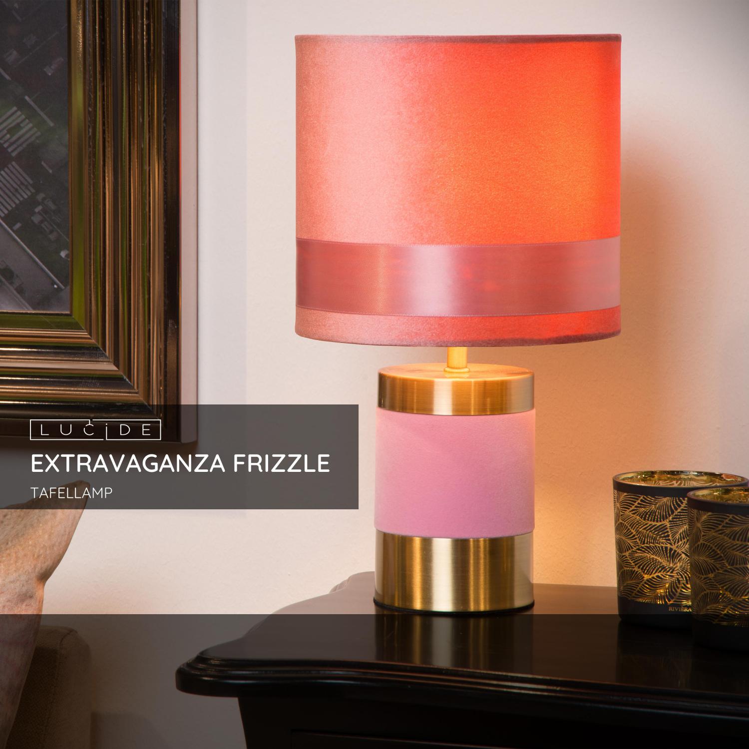 Lucide EXTRAVAGANZA FRIZZLE Tafellamp - Roze
