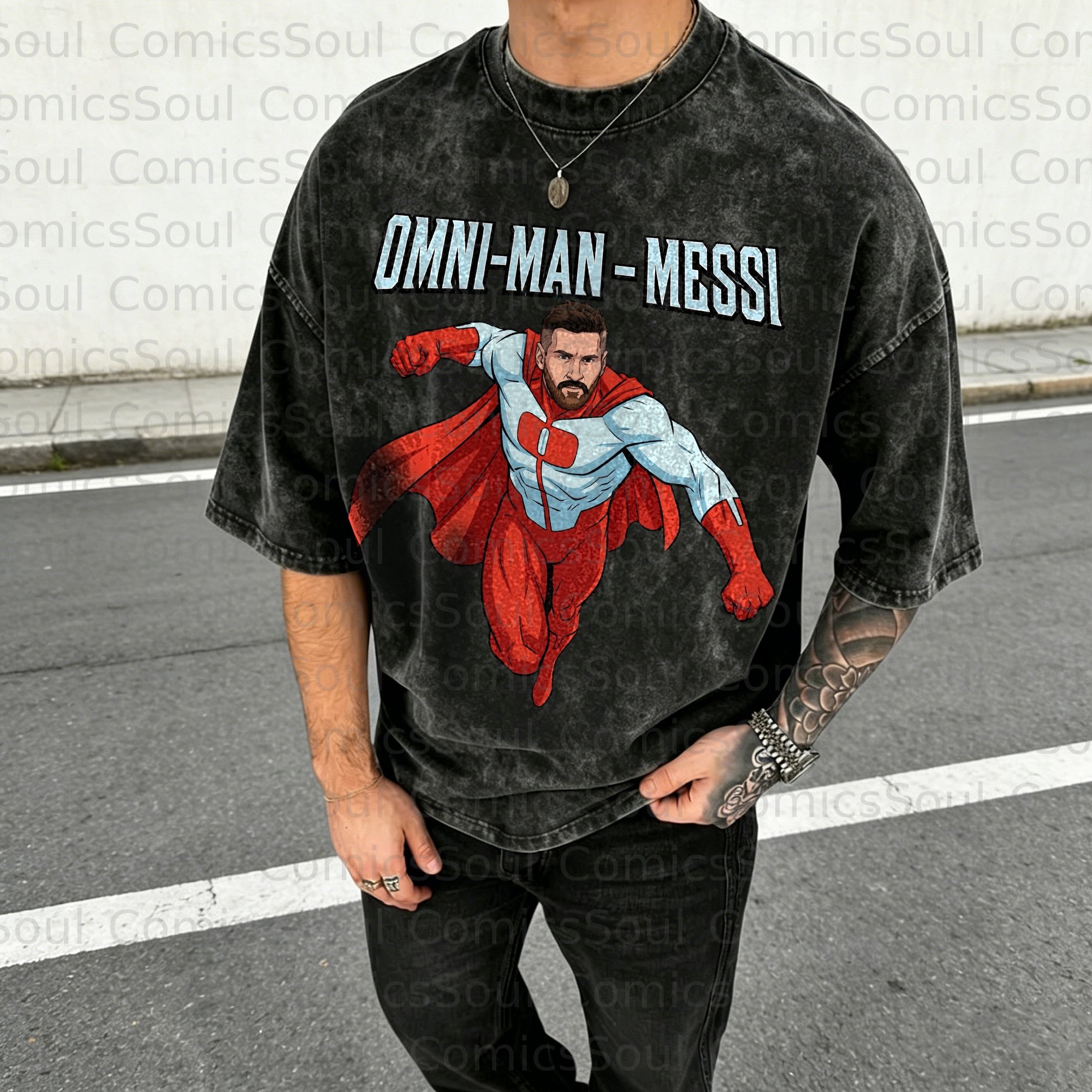 Unisex Anime Inspired Vintage Washed T-Shirt