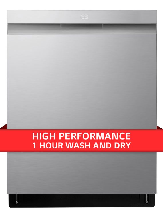 2025 24′′ Top Control Smart Built-In Stainless Steel Tub Dishwasher with 3rd Rack, QuadWash Pro and 42dba – Stainless Steel