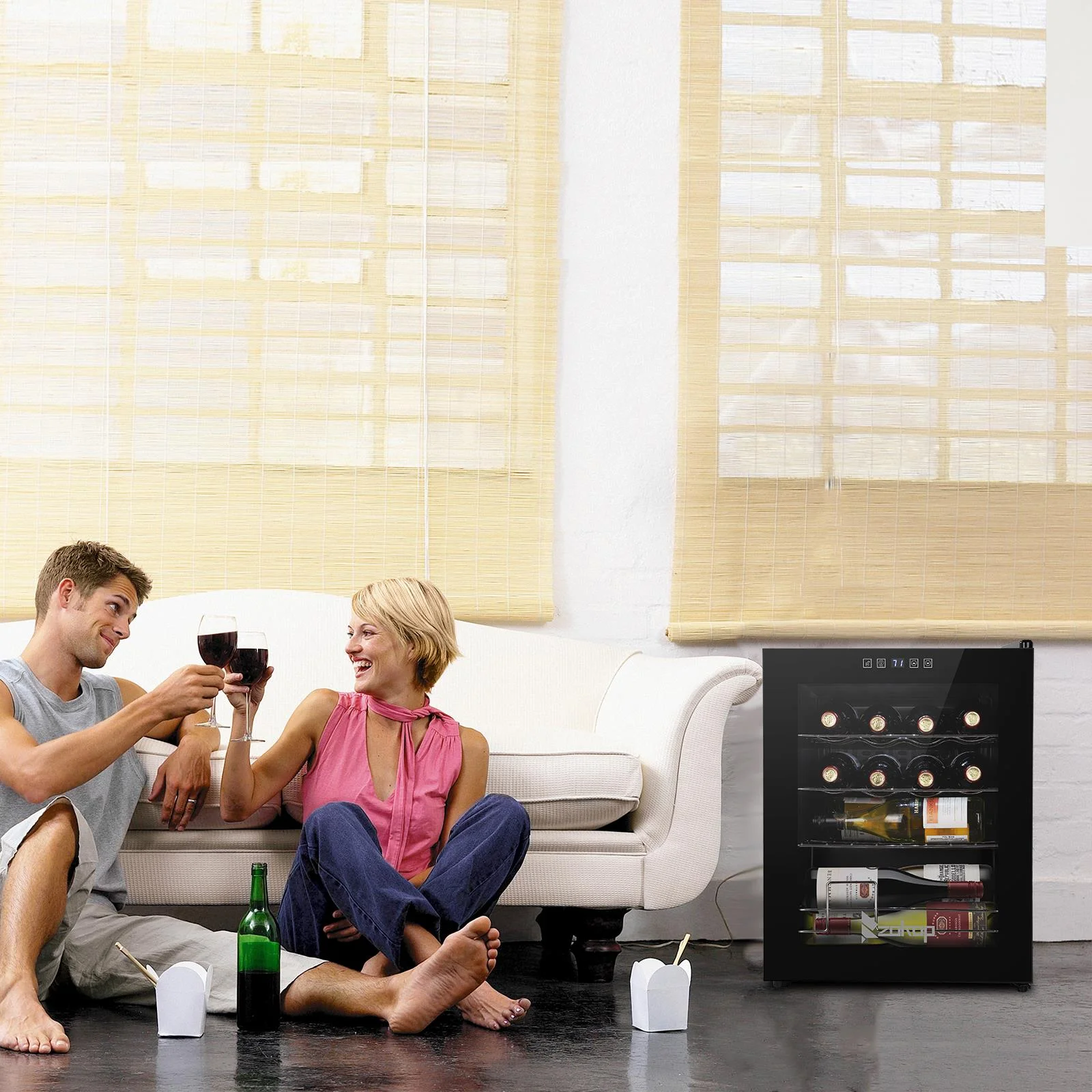 Ktaxon 18 Bottle Compressor Wine Cooler Freestanding Wine Fridge, Fast Cooling, Low Noise - Image 44