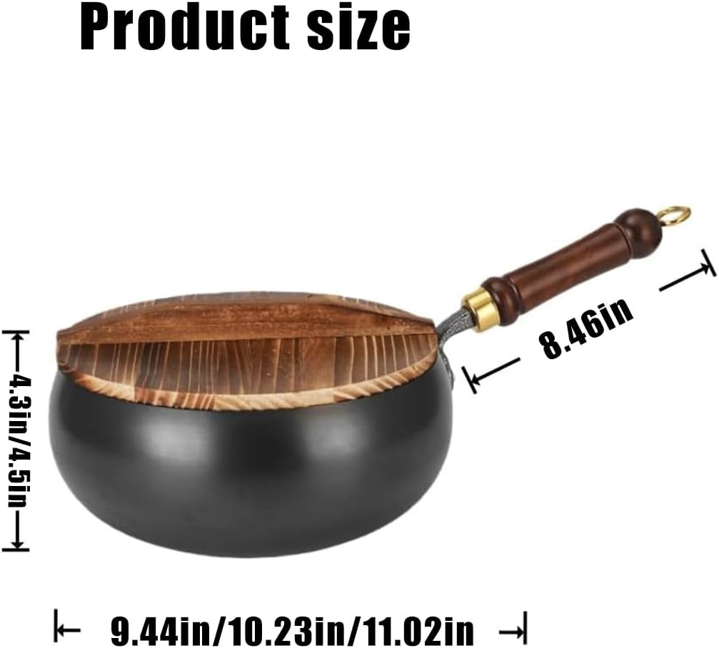 Uncoated Thick Iron Pot, Japanese Uncoating Cast Iron Pot, 9.5/10/11