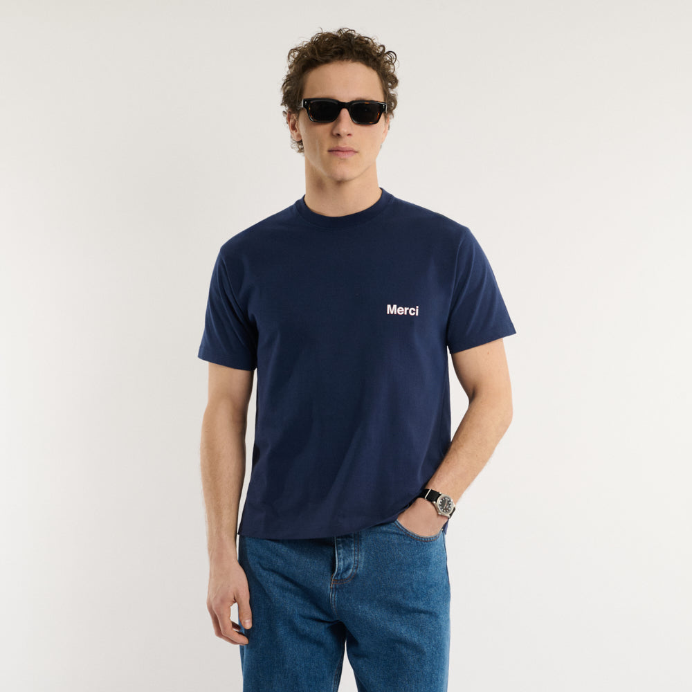 Merci - T-shirt Aurelien - Marine