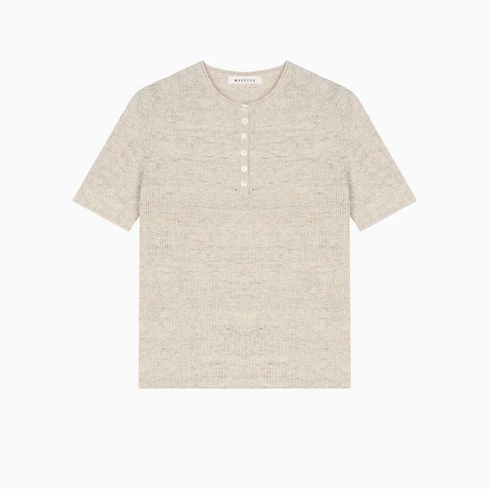 Masscob - T-Shirt en maille Mina - Sand