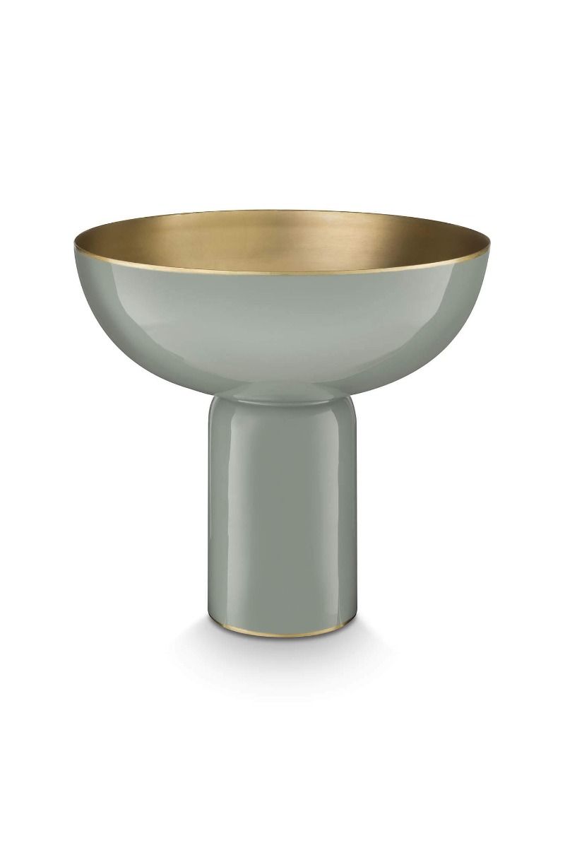 High Tray Metal Green 23cm