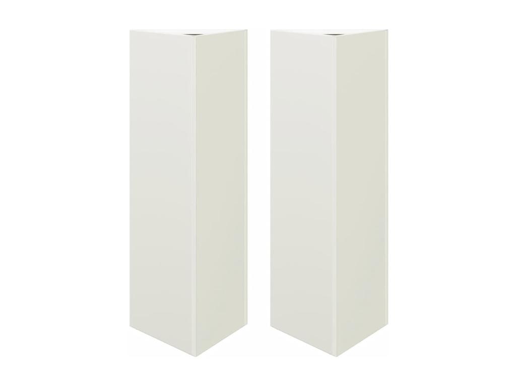 Decoratodo triangulares 2 uds acero negro 30x26x75 cm