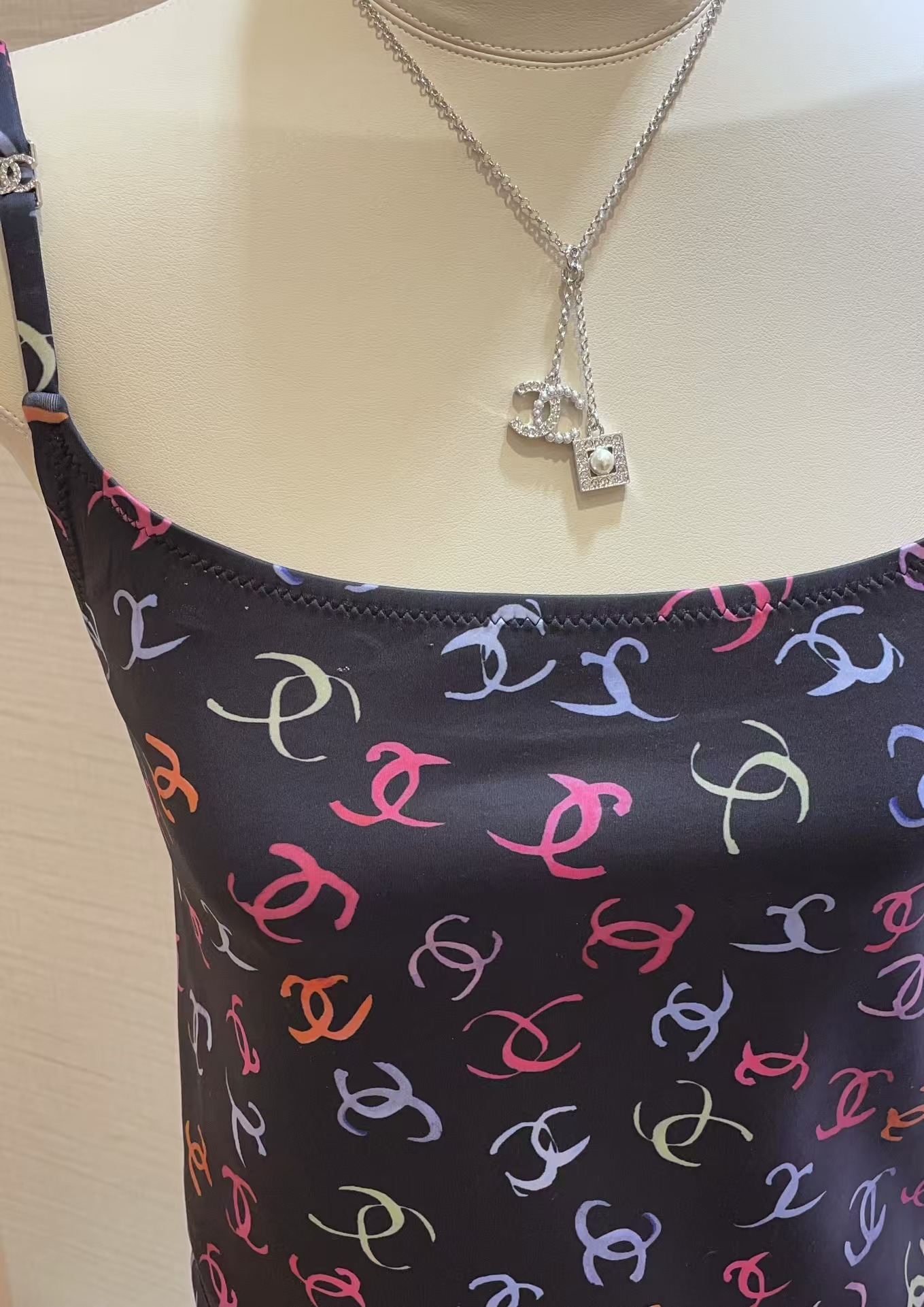 Chanel Two Pendants Drop Y Necklace - Original Replica Club