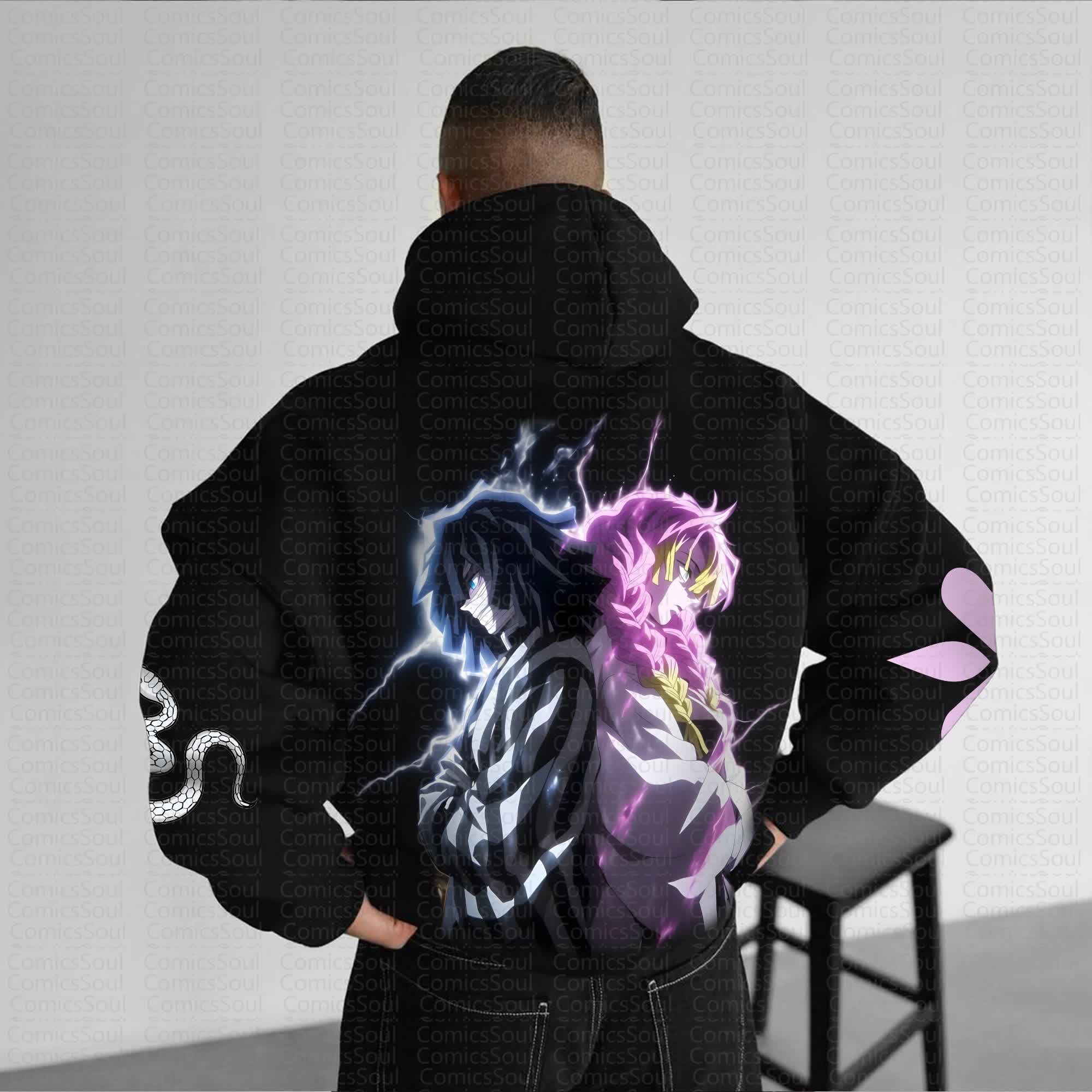 Unisex Anime Graphic Streetwear Vintage Hoodie丨Comicssoul