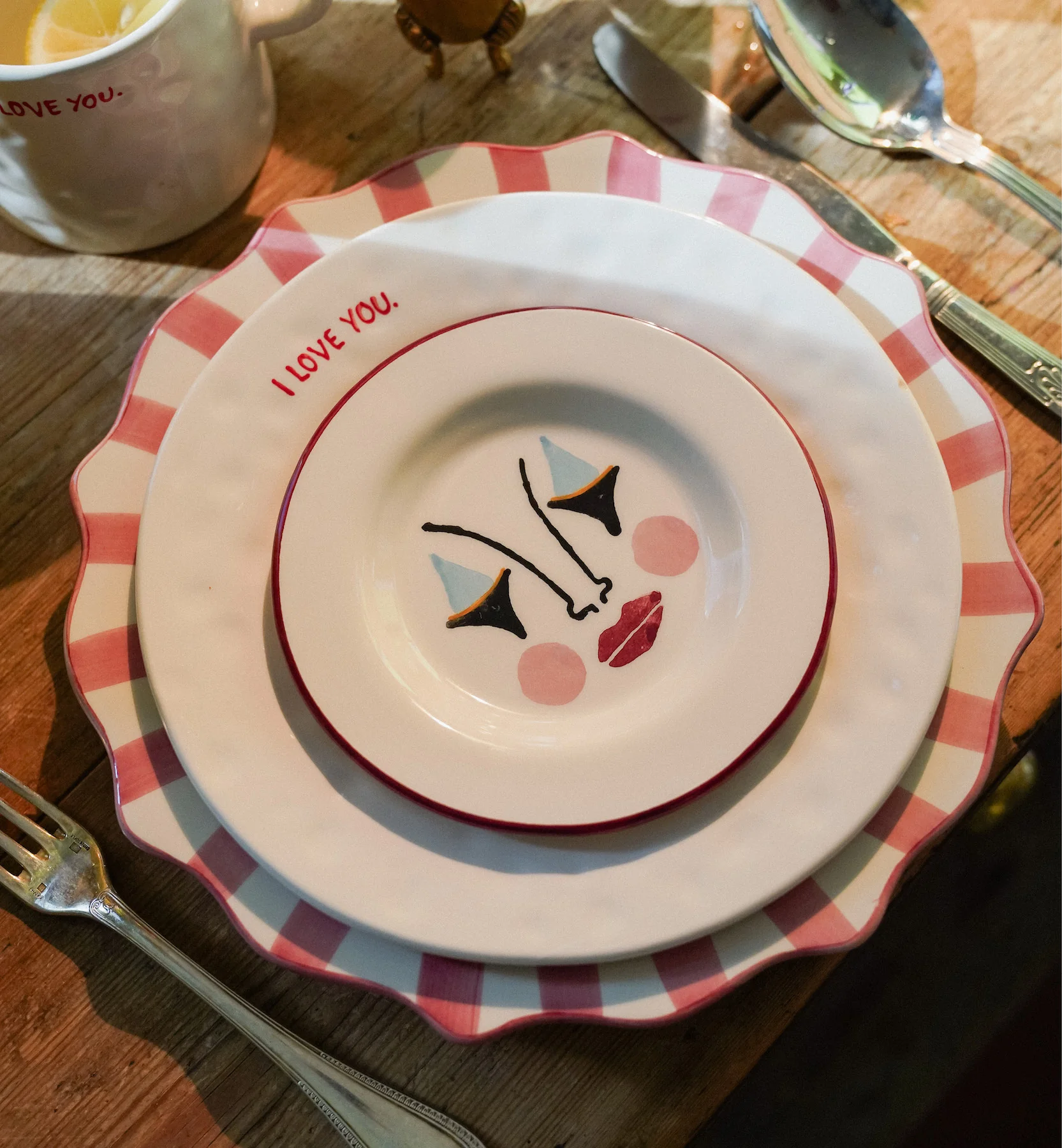 I Love You Breakfast Plate