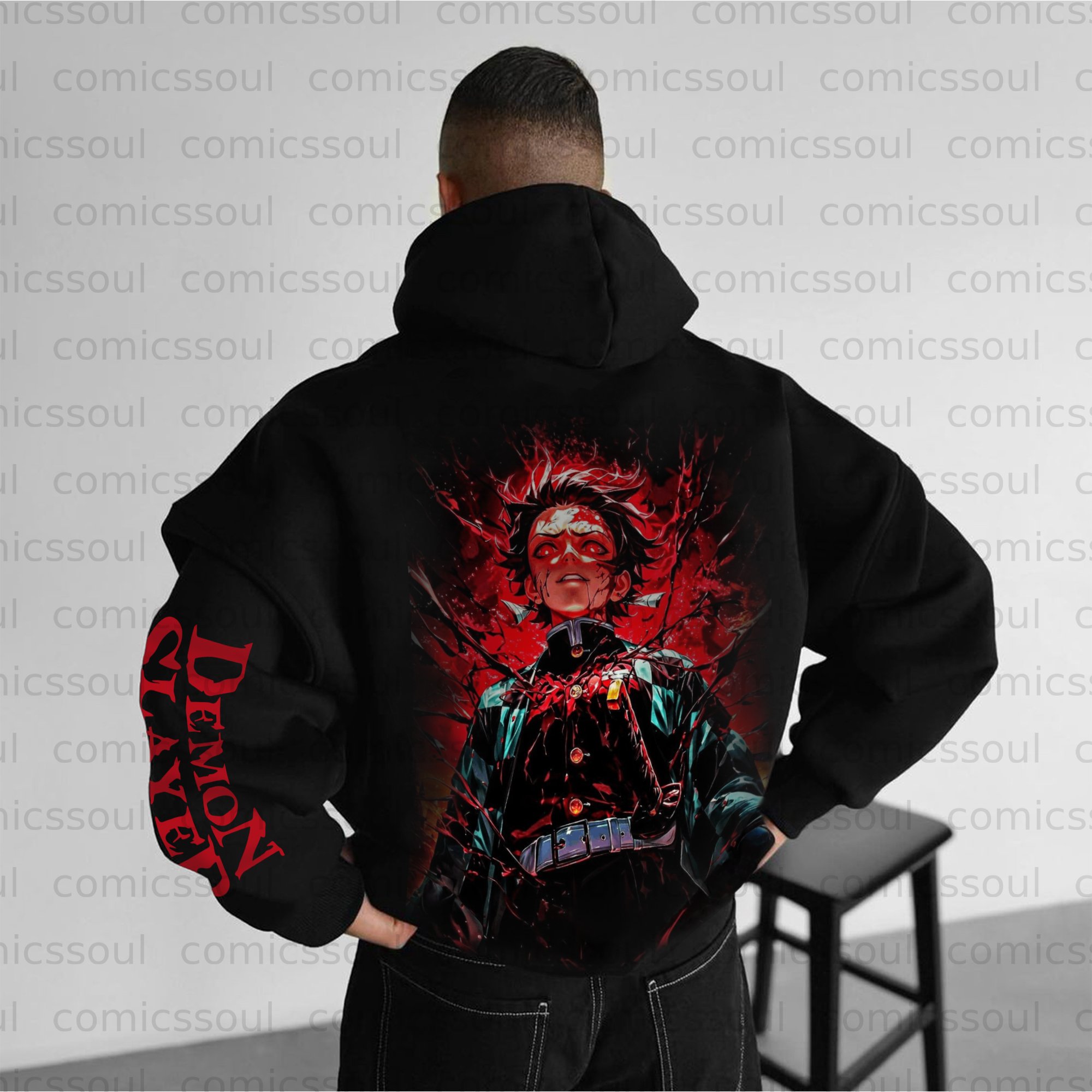 Unisex Anime Graphic Streetwear Vintage Hoodie
