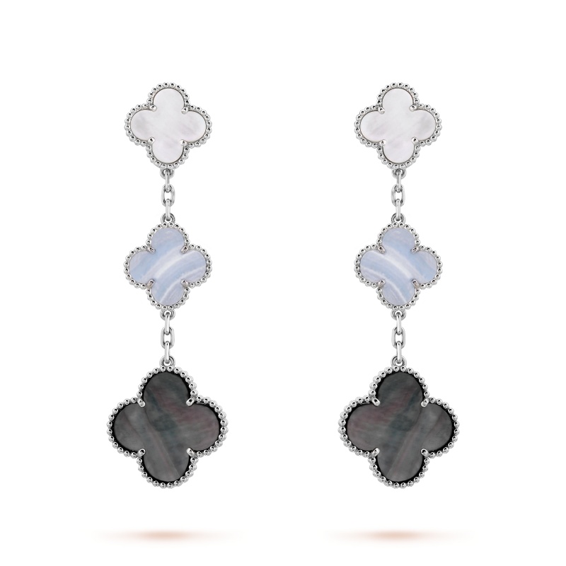 Replicate Magic Alhambra earrings, 3 motifs(1:1 replica) - Original Replica Club