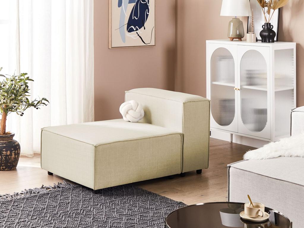 Sillón modular de lino beige Homelyvo