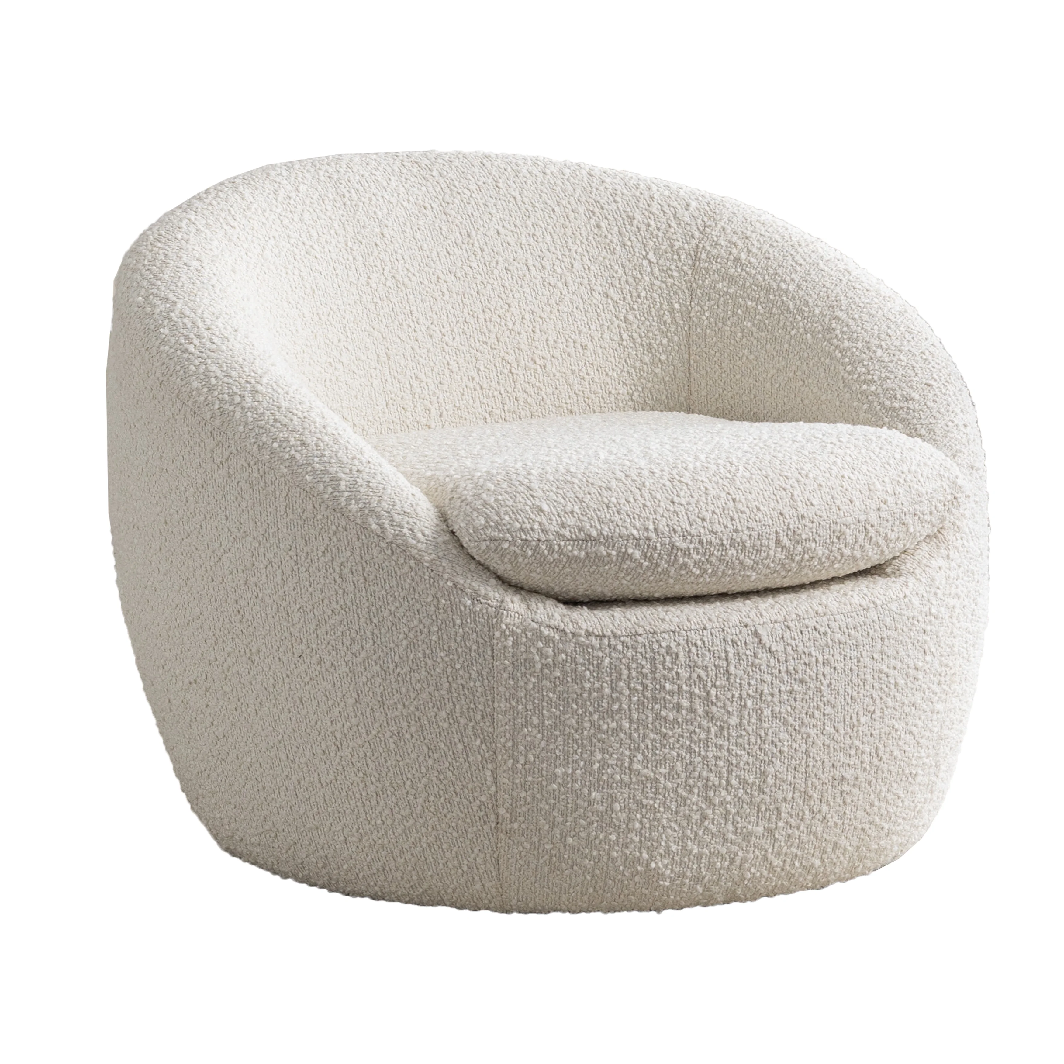 Roundhill Furniture Winnie Modern Barrel Chair, 360- Swivel - Image 40