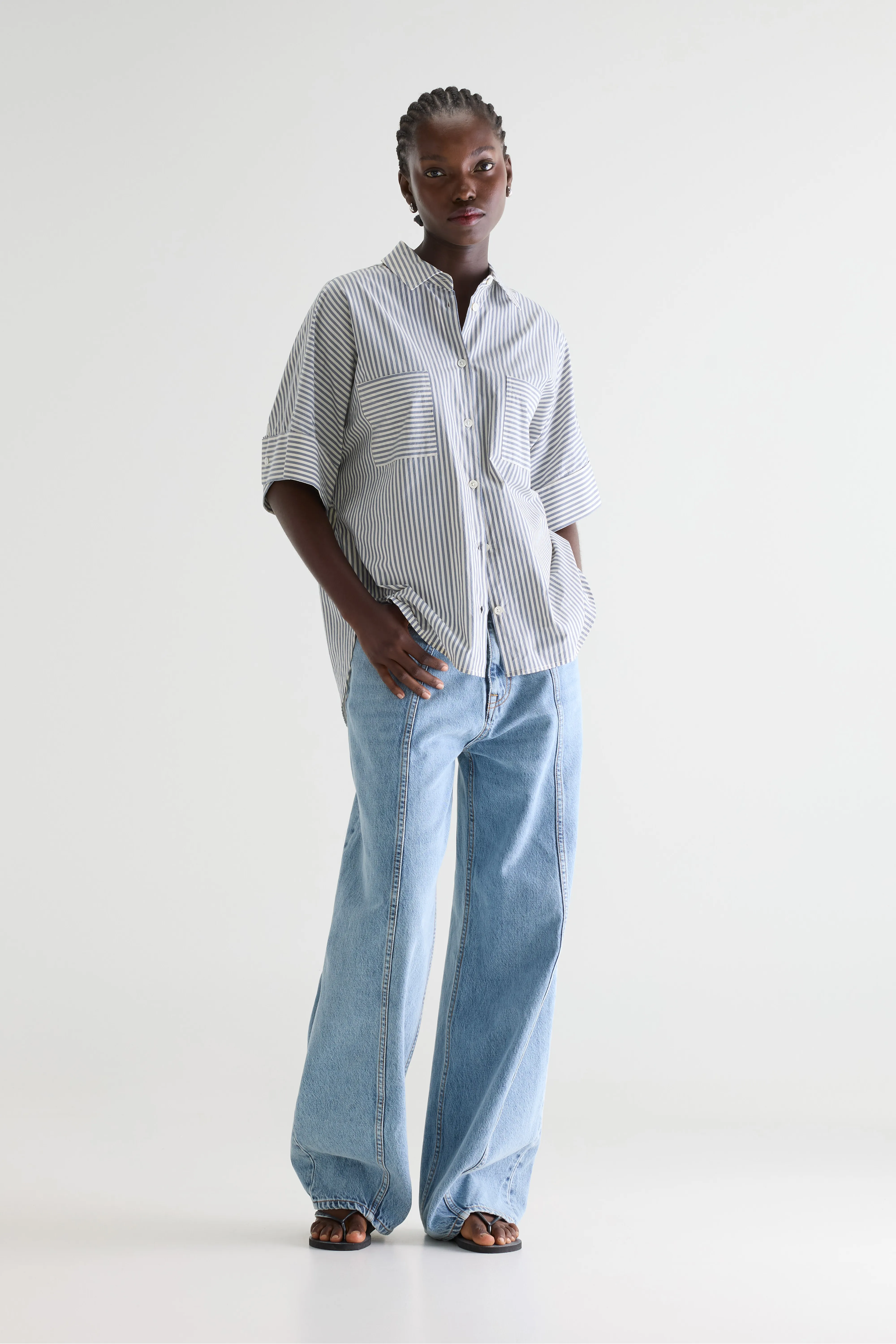 Bellerose Jay short-sleeve shirt (261 / W / STRIPE B)