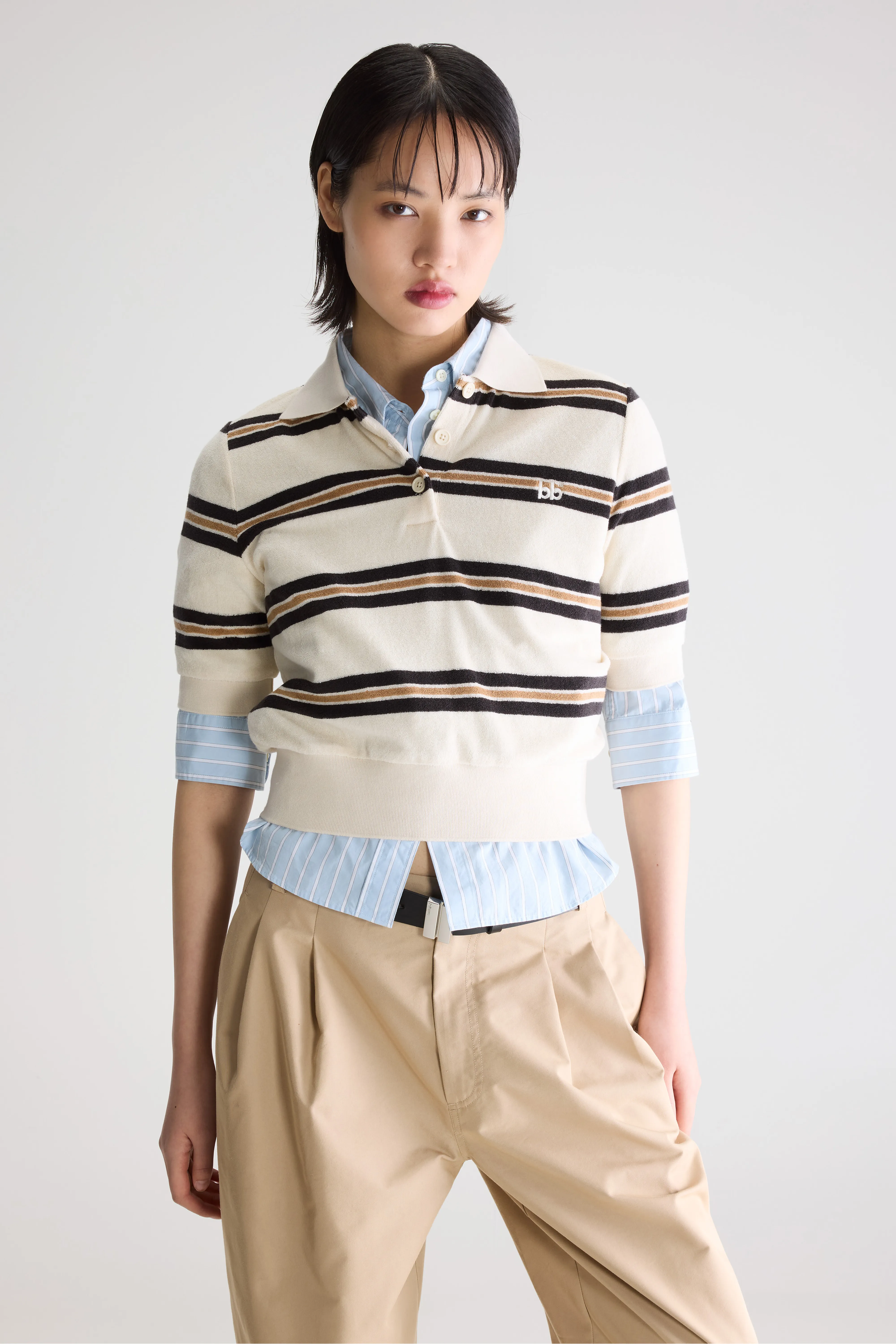 Bellerose Crixus terry polo (261 / W / STRIPE B)