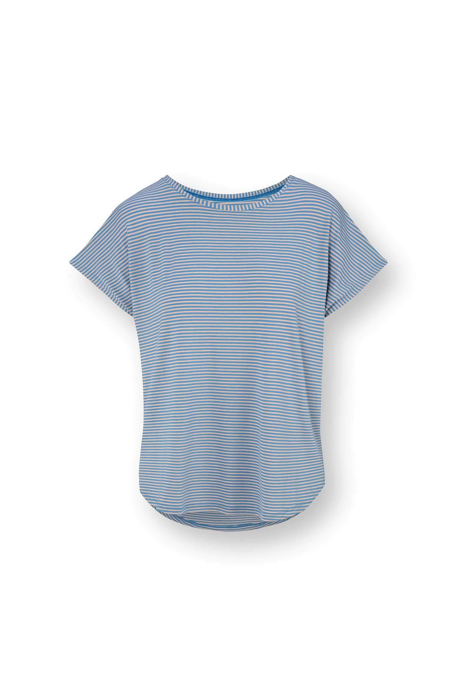 Tatum Short Sleeve Top Little Sumo Stripe Blue