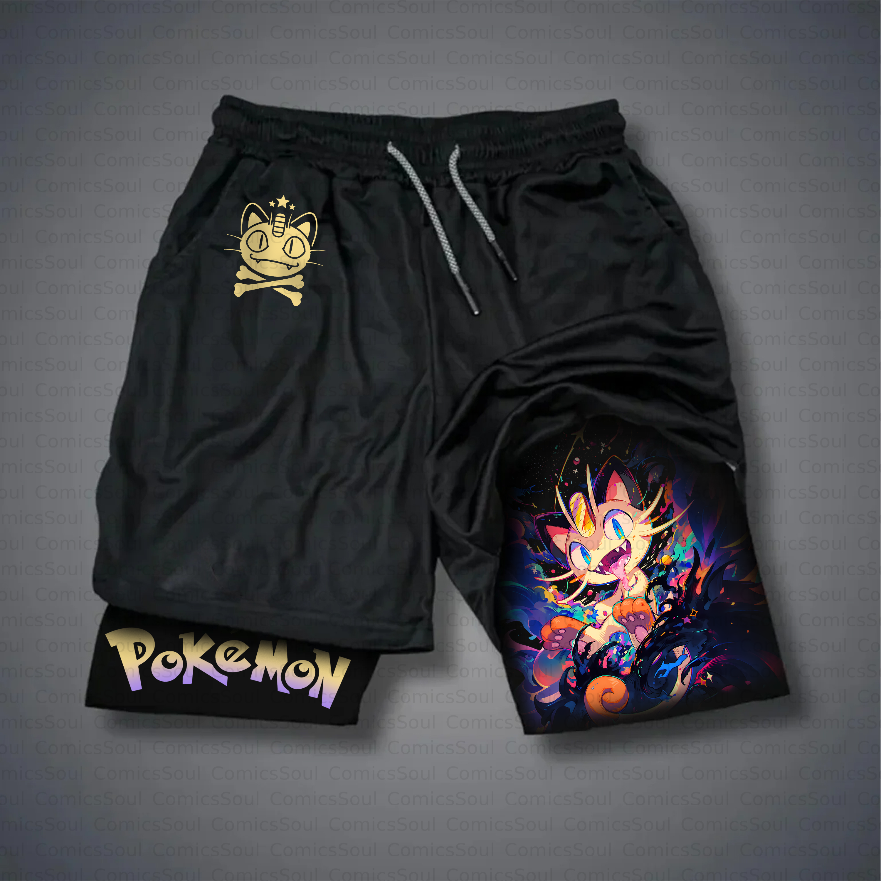 Unisex Casual Anime Style Shorts
