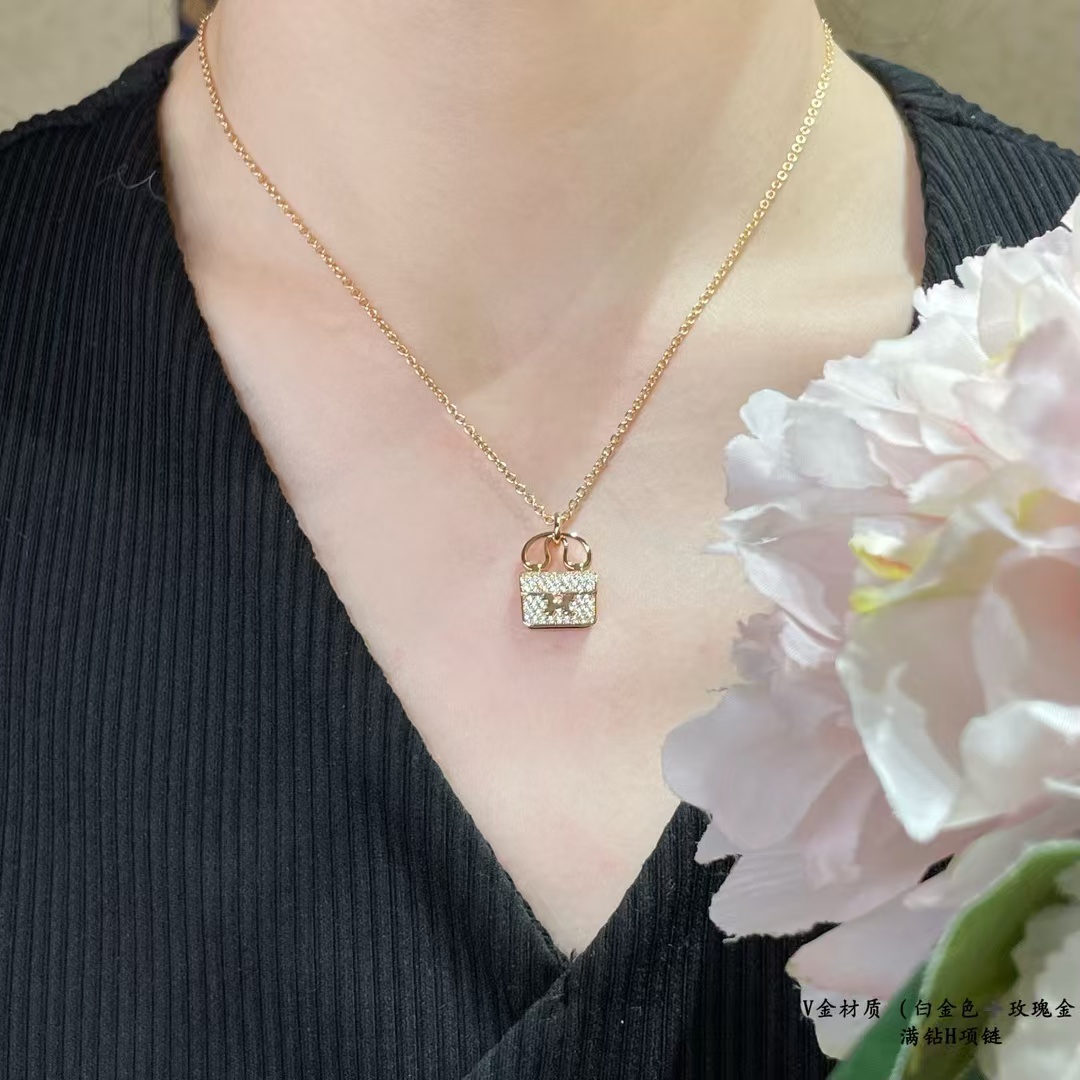 Hermes Bag Pendant Necklace - Original Replica Club