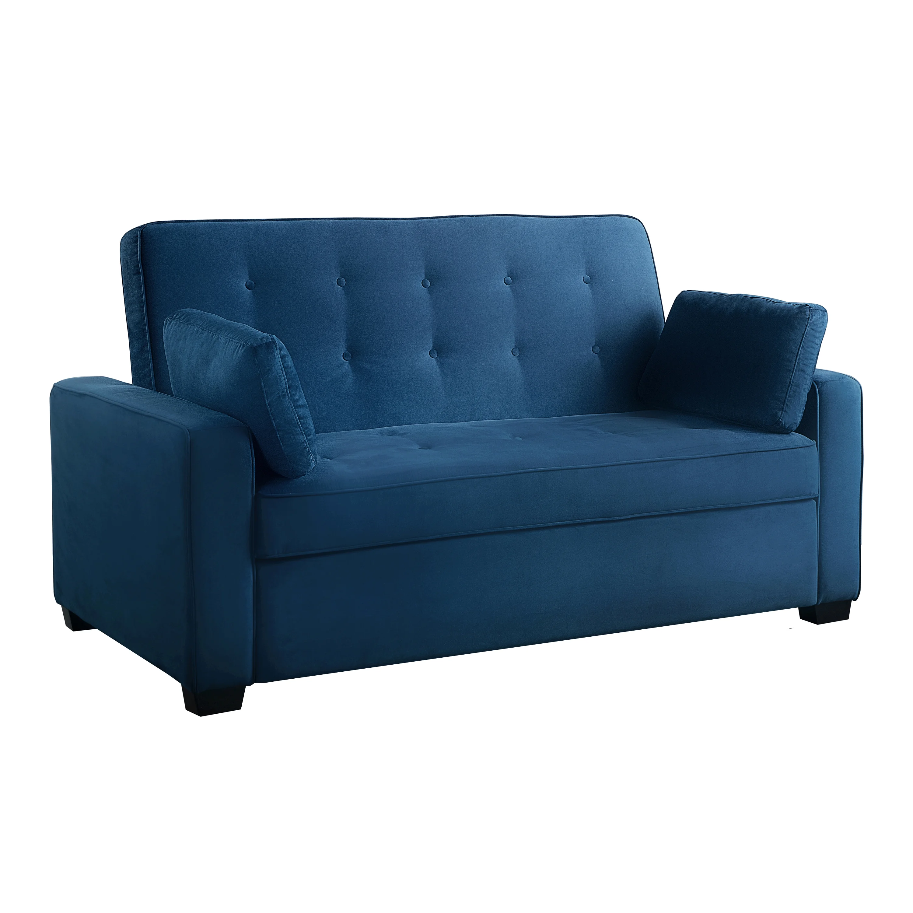Serta Dream Convertibles Monroe Modern Polyester Convertible Queen Sofa Bed with Pillows Grey - Image 40
