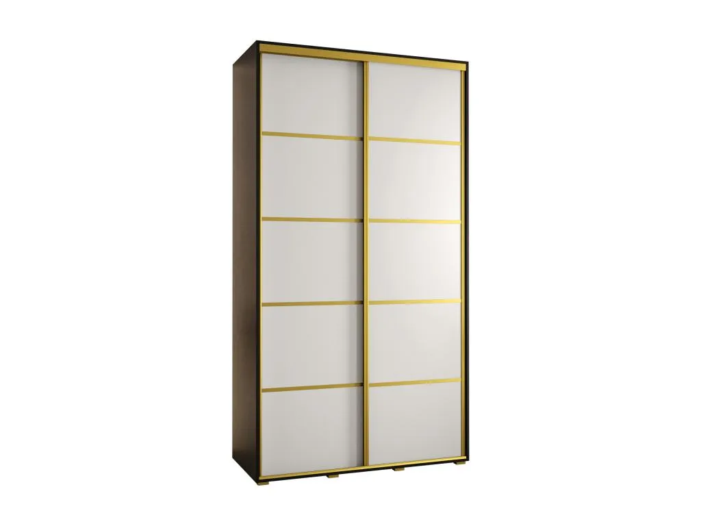 ARMARIO Habitarluz 4 DE PUERTAS CORREDERAS 235.2/140/60 2 puertas (Negro/Blanco/Oro) BRFZ31702