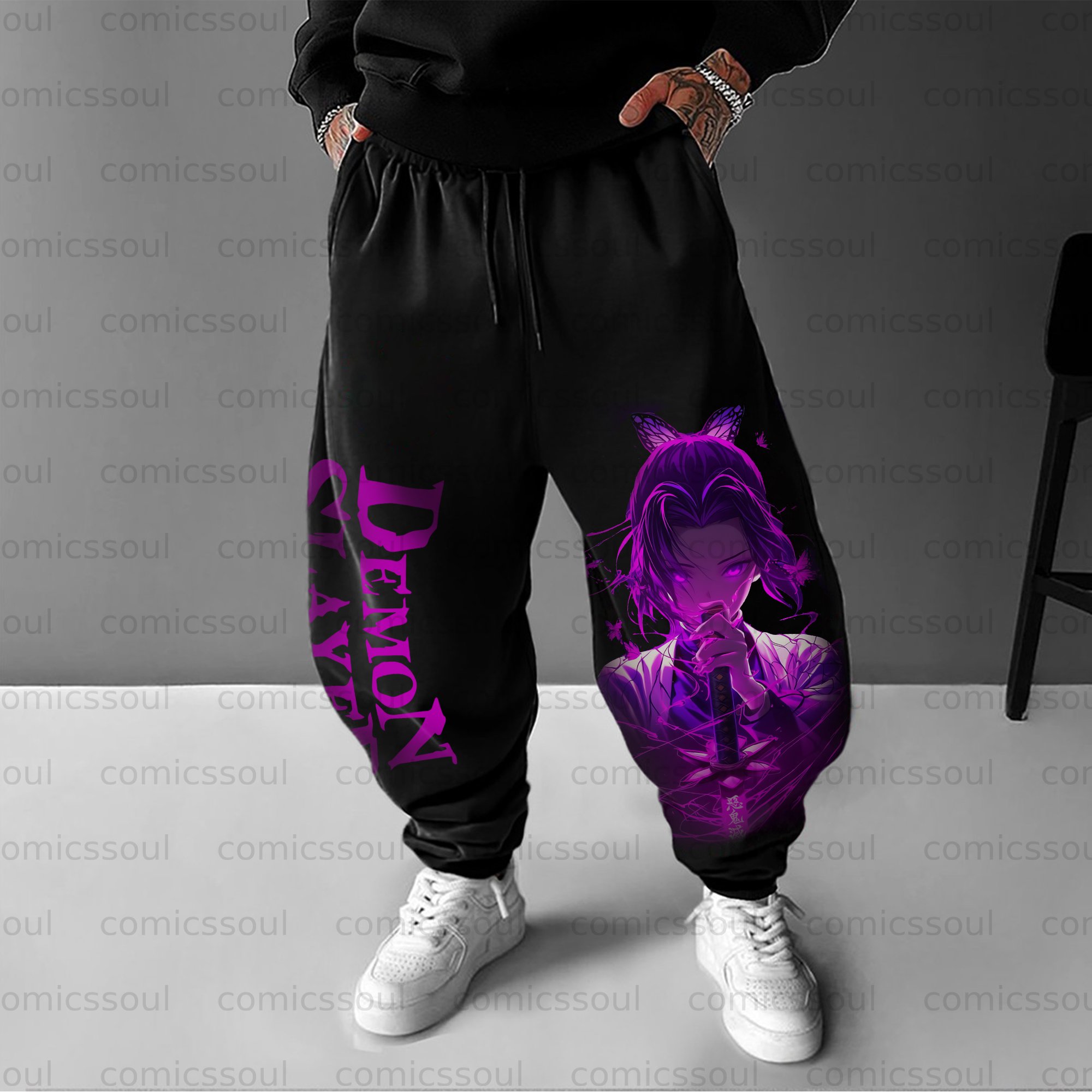 Unisex Anime Inspired Vintage Pants