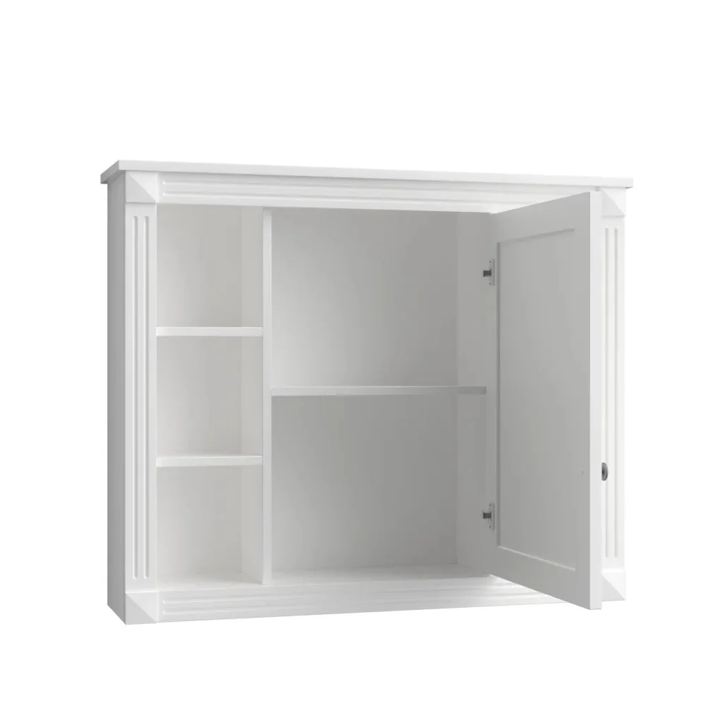 36'' Bathroom Vanity Set With Ceramic Sink Top, Mirror Cabinet, 2 Doors And 2 Drawers - Gray - Image 24 36'' Bathroom Vanity Set With Ceramic Sink Top, Mirror Cabinet, 2 Doors And 2 Drawers - Gray - Image 24