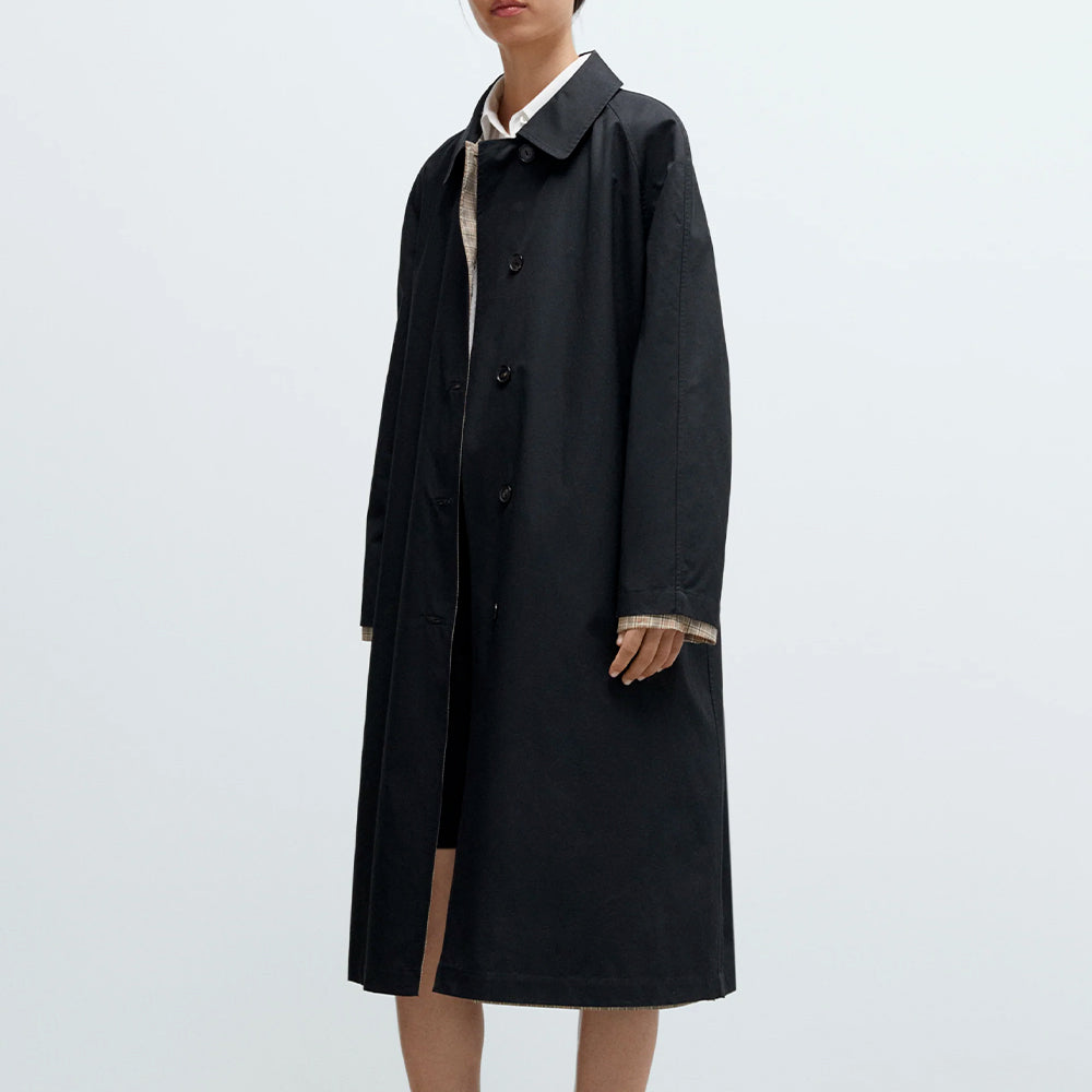 Cordera - Trench Réversible - Noir Mat Beige