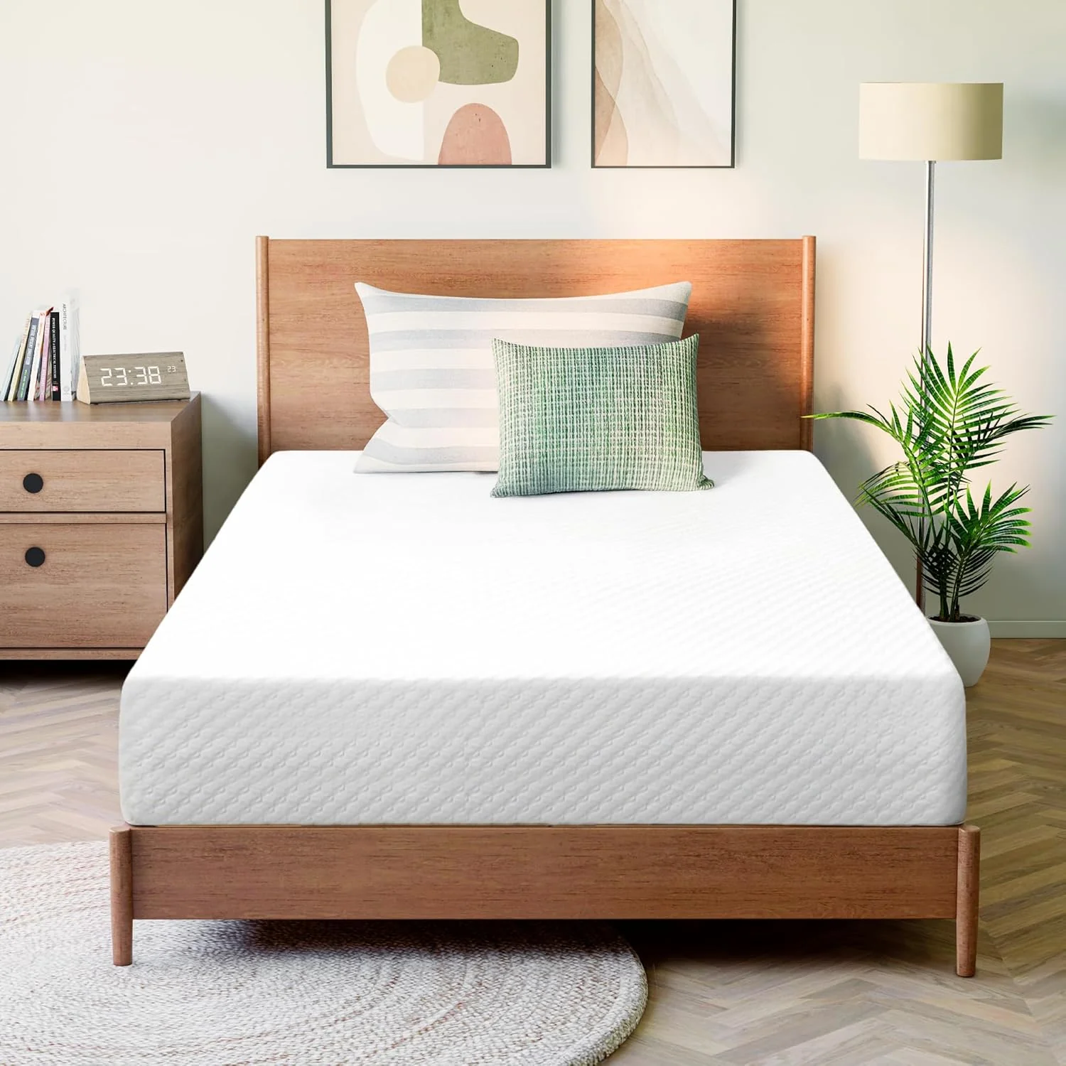 GAESTE 8 Inch Full Cooling Gel Memory Foam Mattress for Cool Sleep Medium Firm CertiPUR-US Certified Foam, Mattress in a Box Pressure Relief Removable Cover No Fiberglass (Full, 8 in)