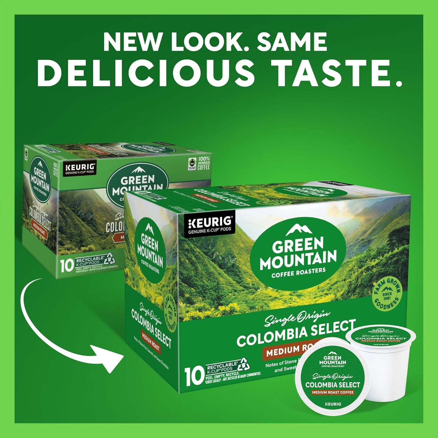 Green Mountain Coffee Roasters Colombia Select. Keurig Single Serve K-Cup Pods. Medium Roast Coffee. 60 Count. (6 Packs of 10)