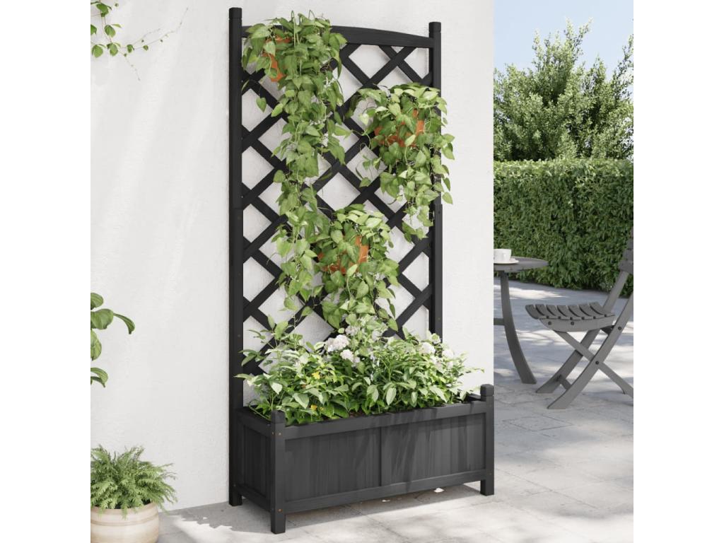 Con  nrejado madera maciza de Decoratodo negro