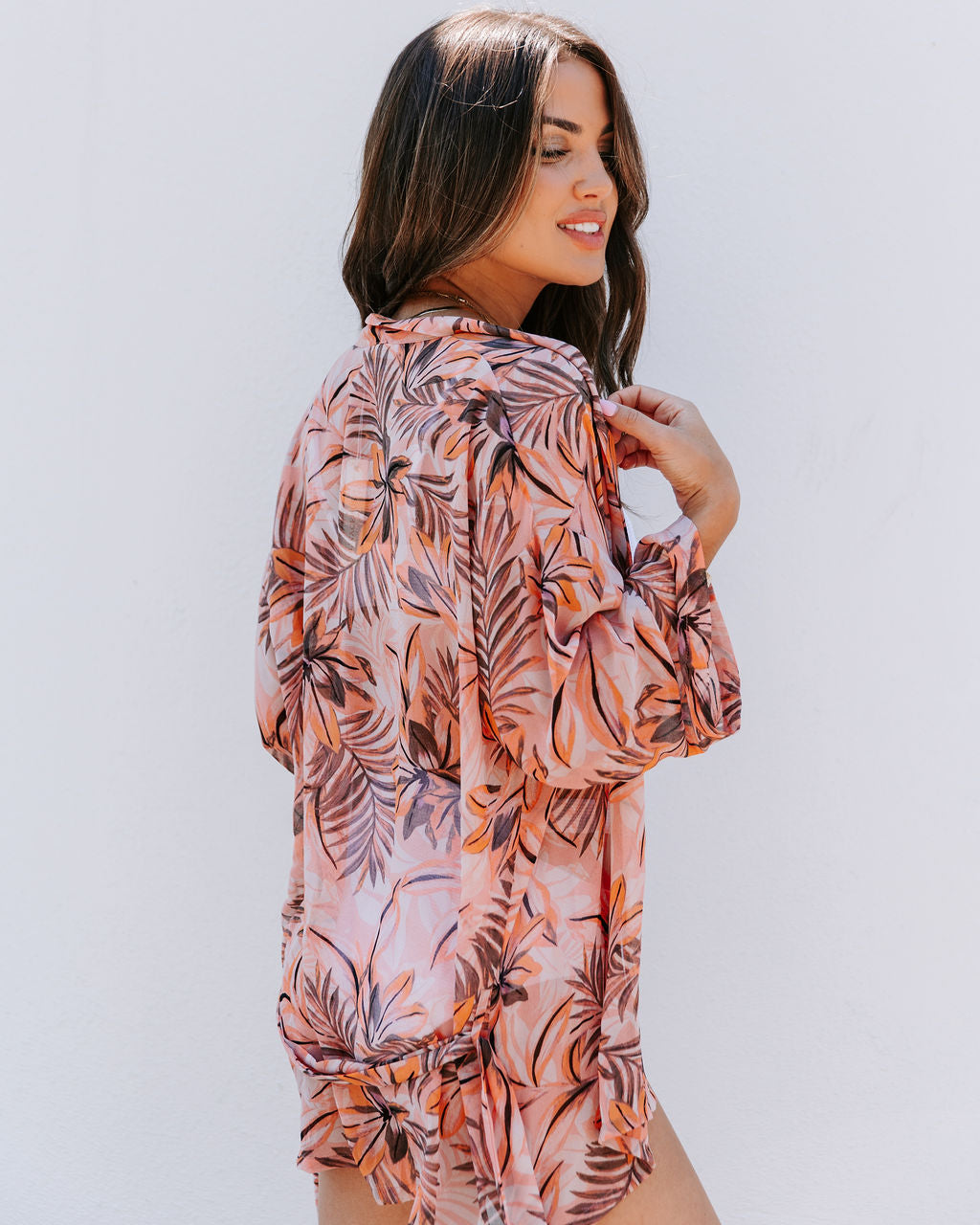 Gaviota Printed Kimono Wrap Top - FINAL SALE - Se7enfashion