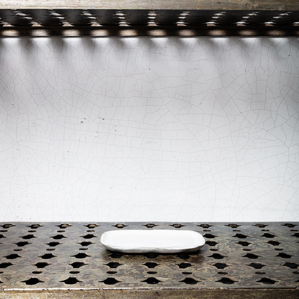 Assiette plate en grès n°3 - Mastic