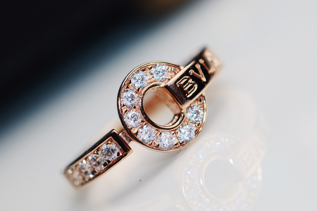 Bvlgari Bvlgari Rose Gold Diamond Ring - Original Replica Club