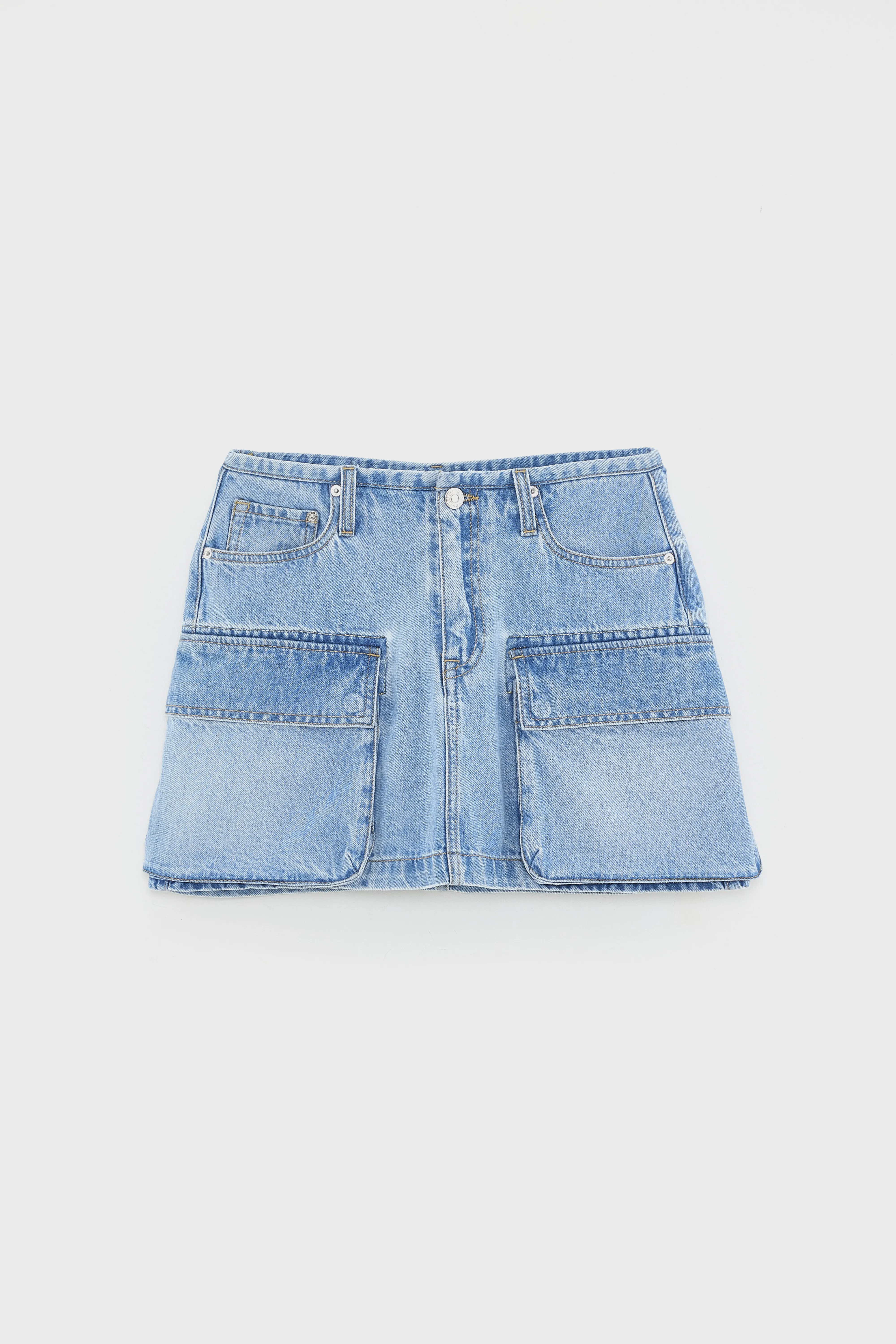 Bellerose Pallas mini denim skirt (261 / W / DUSTY BLEACH)