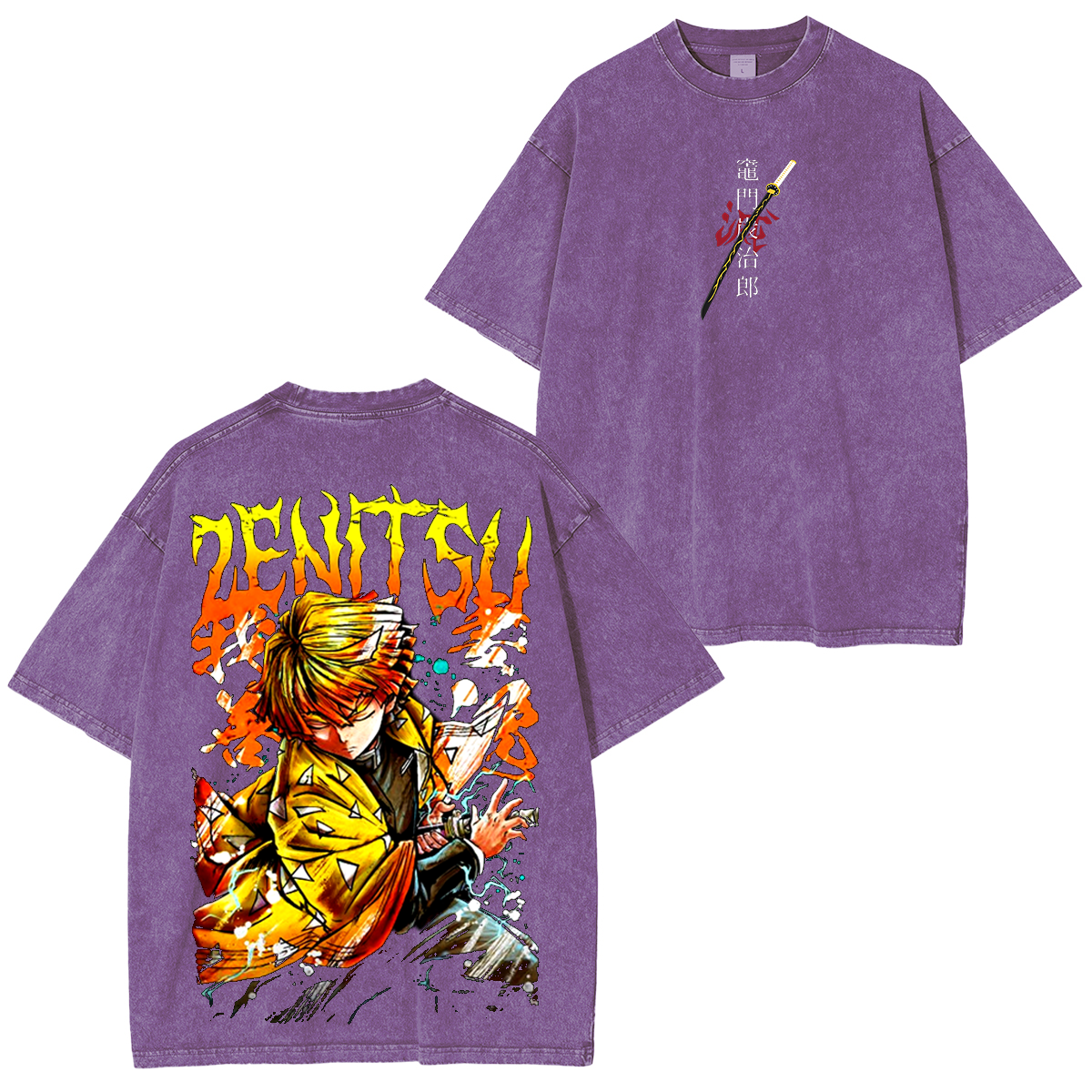 Unisex Anime Inspired Vintage Washed T-Shirt丨Comicssoul TeeThreads Sustain the Scene with Custom Apparel