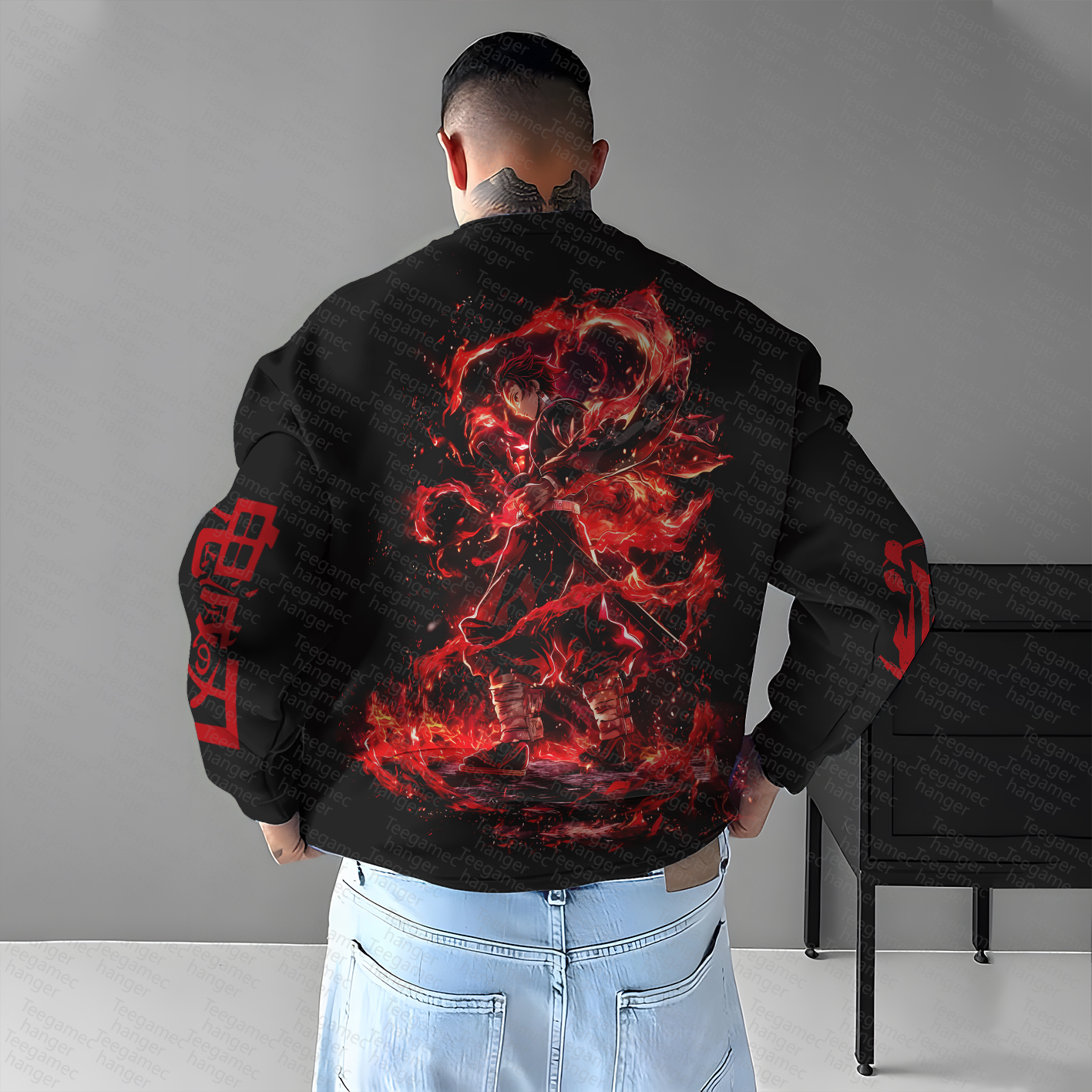 Unisex Anime Graphic Inspired Vintage Sweatshirt