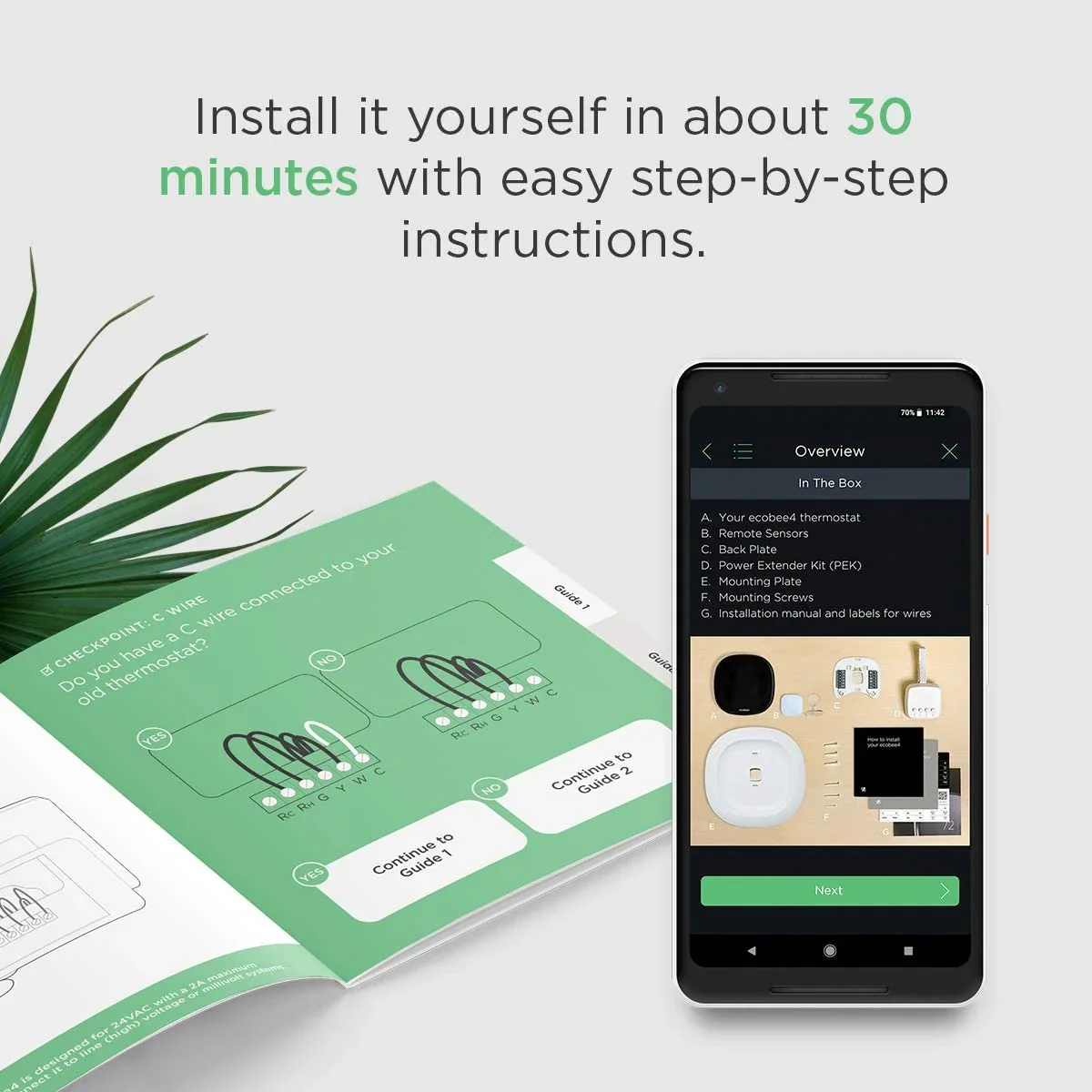 ecobee Smart Thermostat With Built-In Alexa And Room Sensor - Image 7 ecobee Smart Thermostat With Built-In Alexa And Room Sensor - Image 7