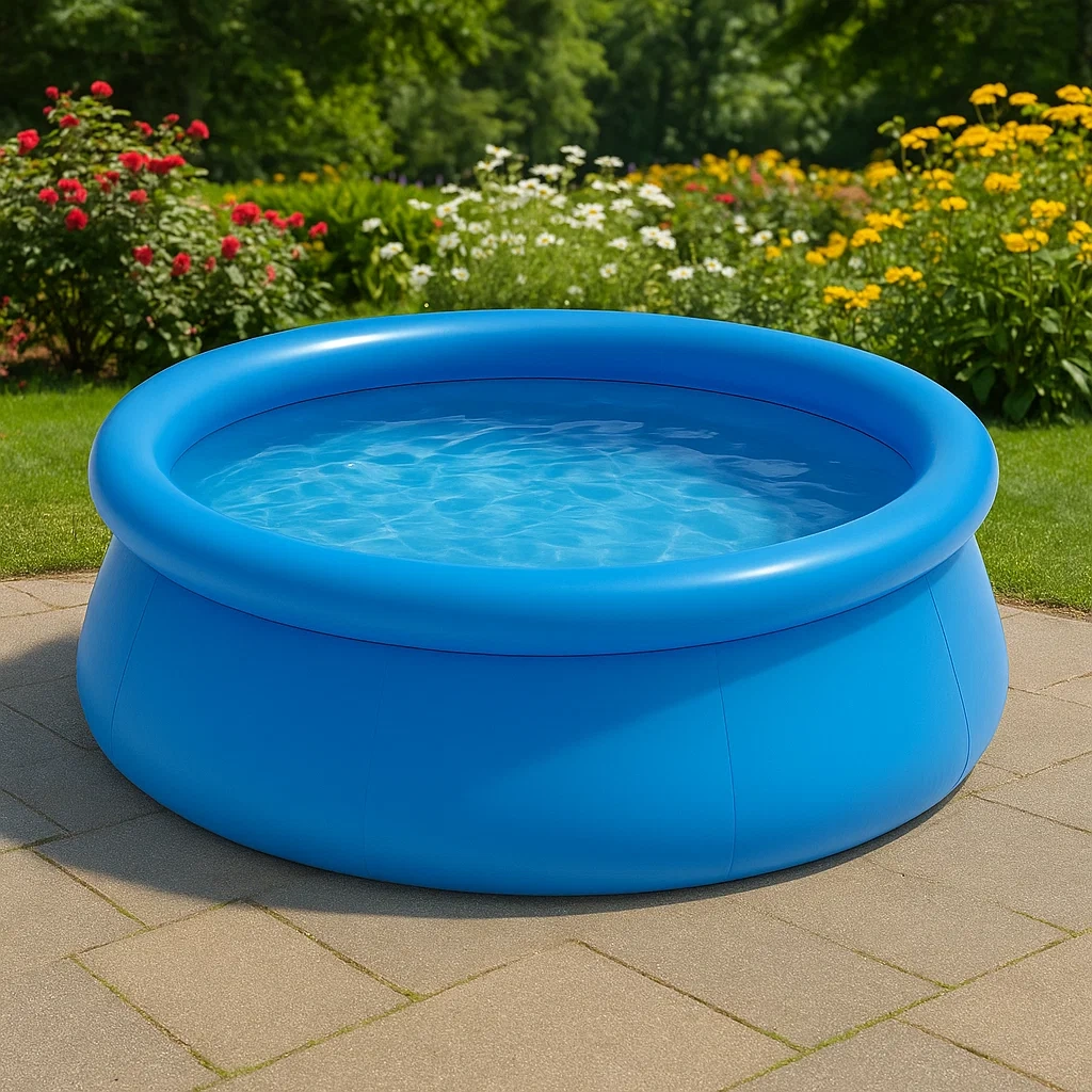 Piscina desmontable redonda con depuradora azul 240x63 cm iPFSniVO26SH