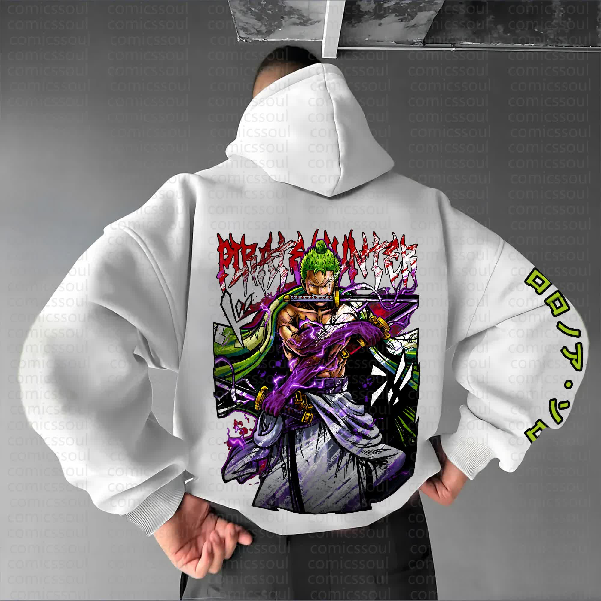 Unisex Anime Graphic Streetwear Vintage Hoodie丨Comicssoul