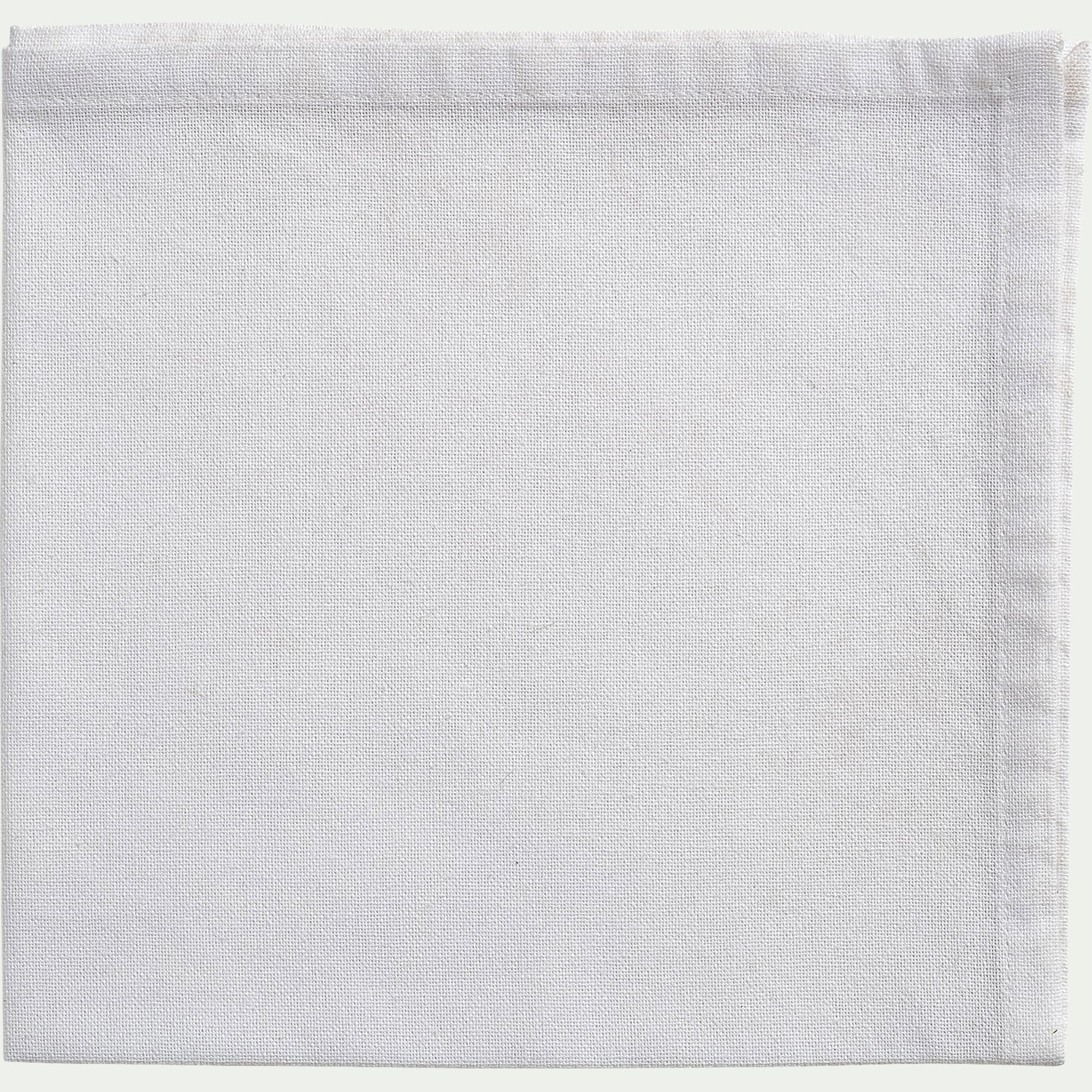 ARUM - Lot de 4 serviettes de table en coton 41x41cm - blanc