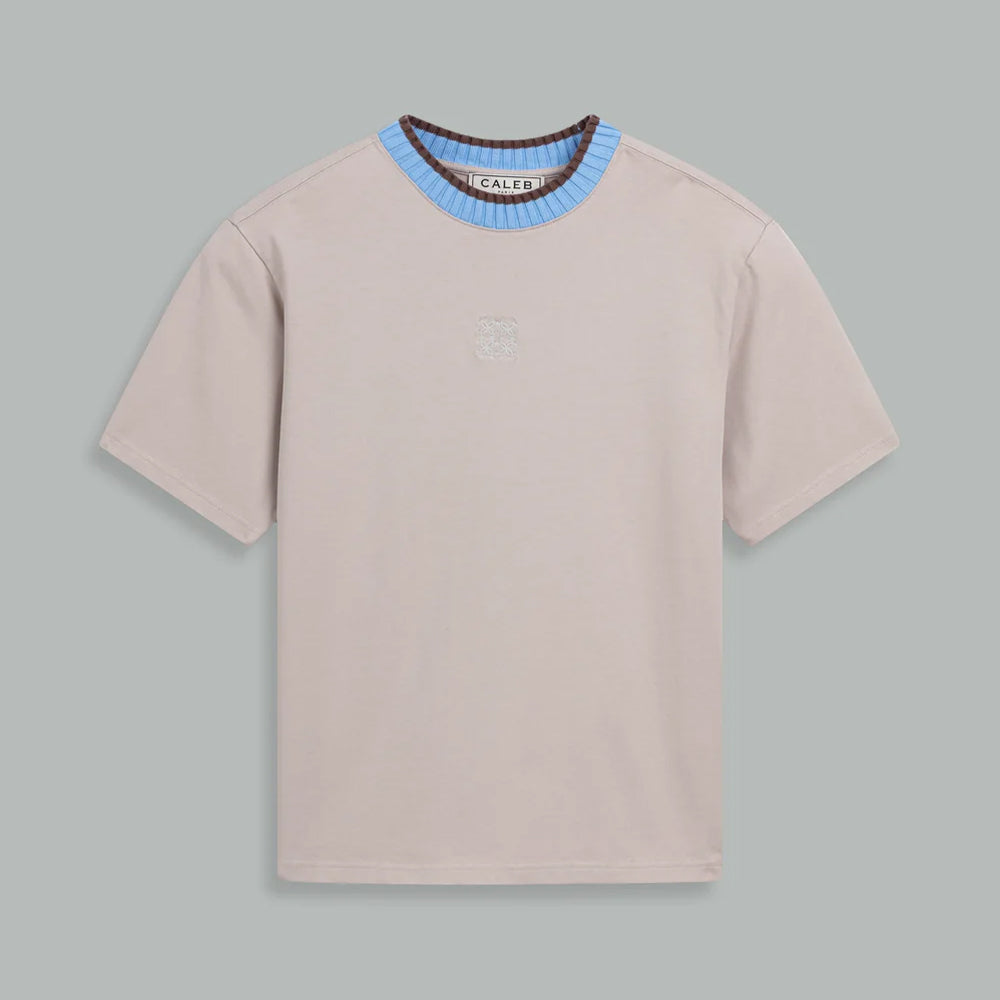 Caleb - T-shirt Varsity - Beige