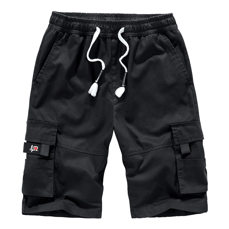 Men's Summer European and American Style Pure Cotton Cargo Shorts, Loose Fit, Plus Size, Multi-Pocket, Men's Casual Pants for Export