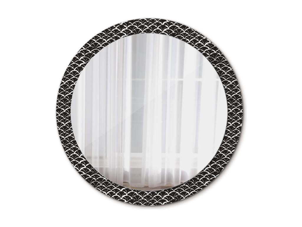 Espejo decorativo redondo - Escamas orientales - 90 cm