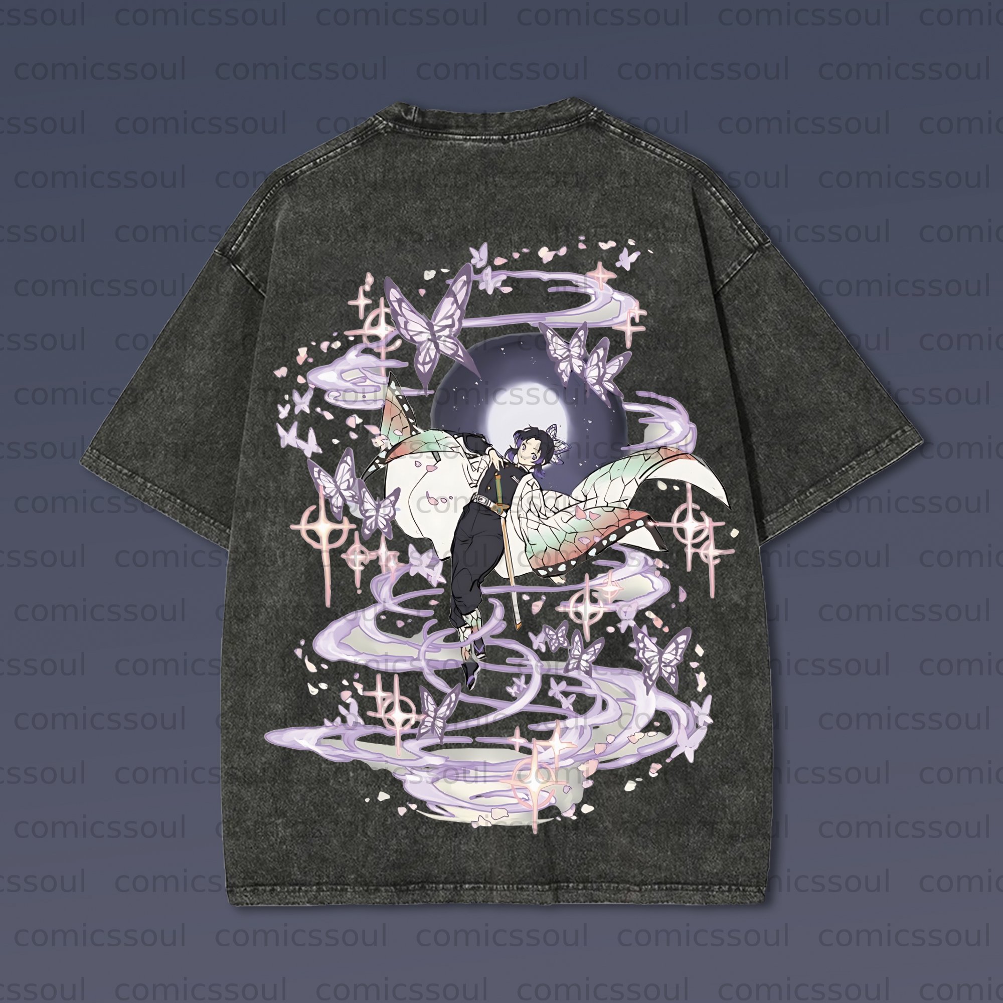 Vintage 3D Direct Inkjet Printed Washed Unisex T-Shirt