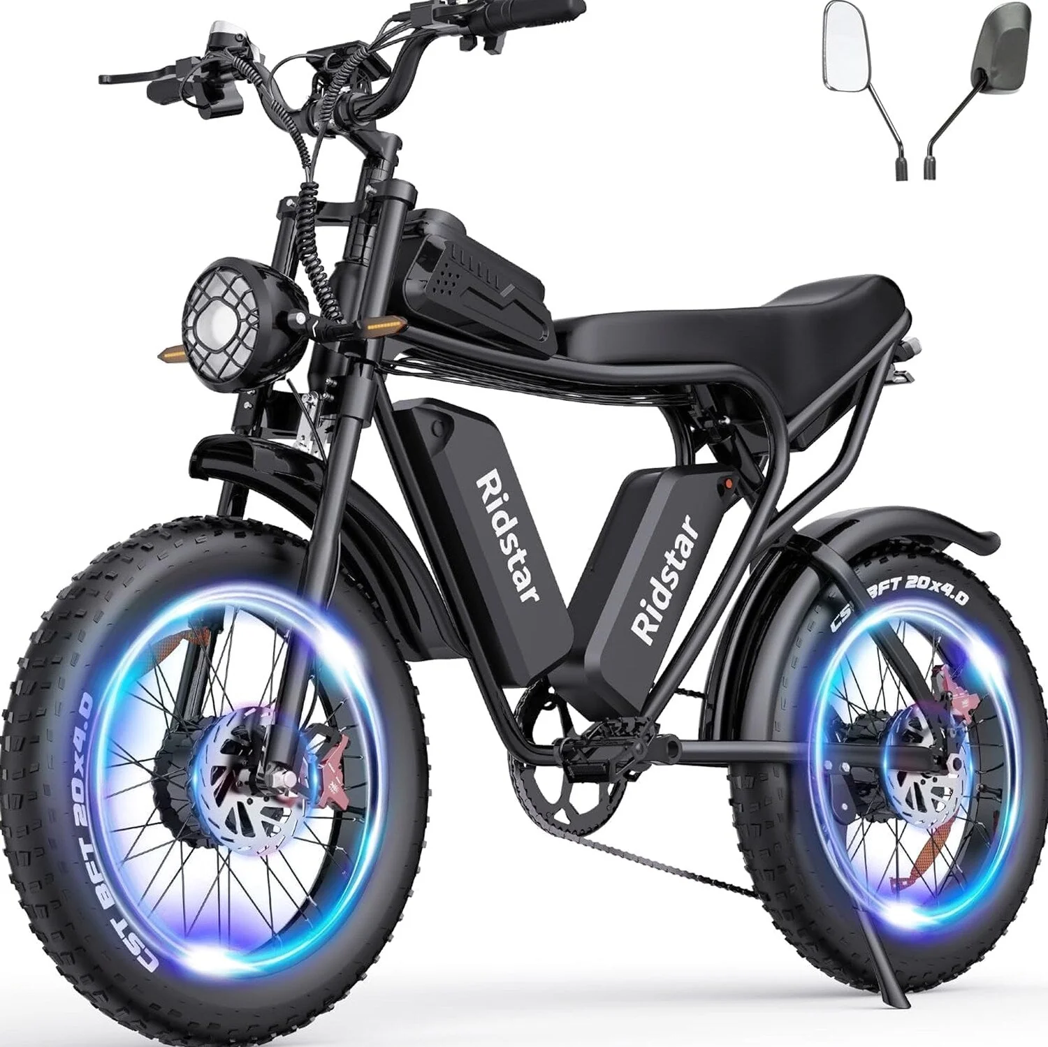 Electric Bike 2000W 52V 30-180 Miles All-Terrain Fat Tire E-Bike - Q20